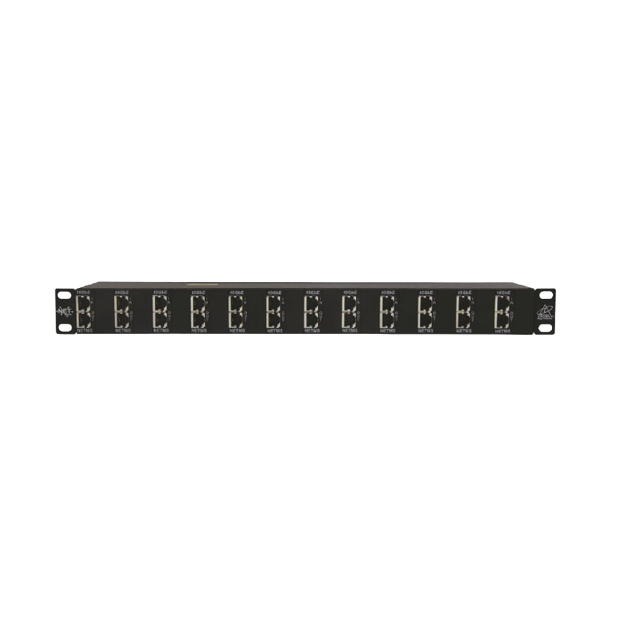 Protector Rack 12 Puertos / RJ45 / 10 GbE / PoE y PoE+ / CAT5e CAT6 CAT6A