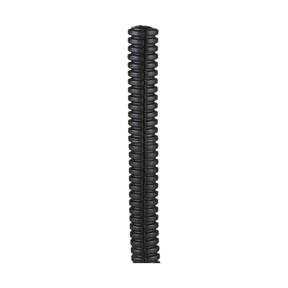 Tubo Corrugado Abierto para Protección de Cables, .38in (9.7 mm) de Diámetro, 30.5 m de Largo, Color Negro