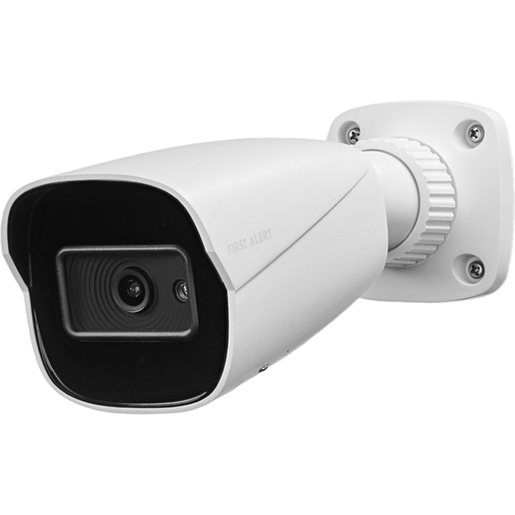 Cámara tipo bala CX4B con IA / 8MP Ultra HD (4K) / Sensor CMOS 1/2.8" / Lente 2.8 mm 125° / Detección IA Personas-Vehículos-Animales-Paquetes / IR 50 m (164 ft) / IP67 / PoE + 12VDC / MicroSDXC 1 TB / Total Connect 2.0