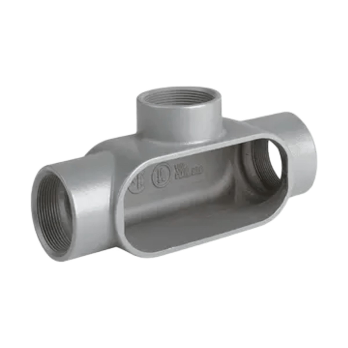 Caja Condulet Tipo T de 1-1/4" / Aluminio libre de Cobre/ NEMA 3 / Color Gris.