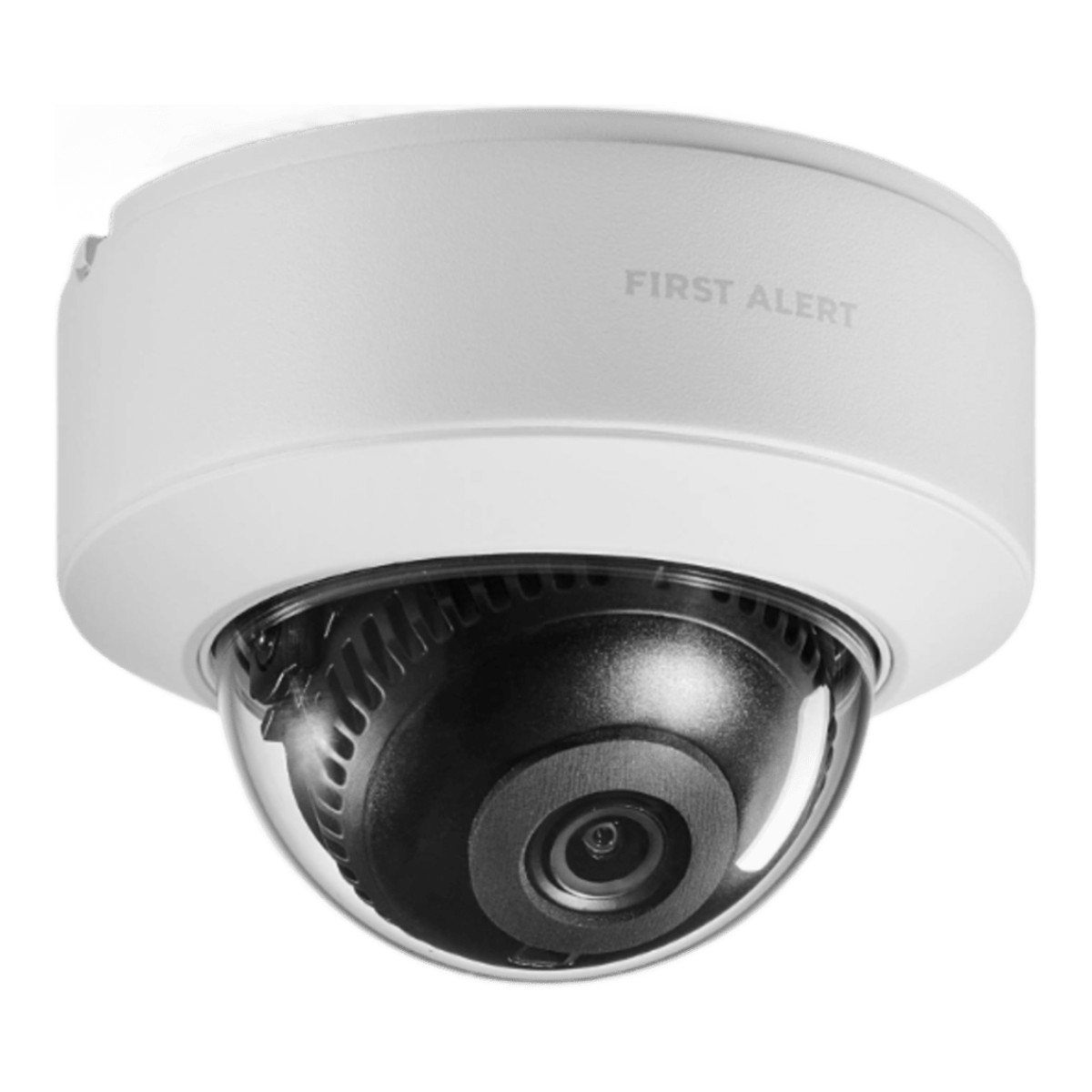 Cámara Domo IA 8MP (4K Ultra HD) / Sensor CMOS 1/2.8" / Lente 2.8 mm FoV 125° / WDR 120 dB / Detección IA Personas-Paquetes-Vehículos / IP67 IK10 / PoE y 12VDC / MicroSDXC 1 TB / Total Connect 2.0