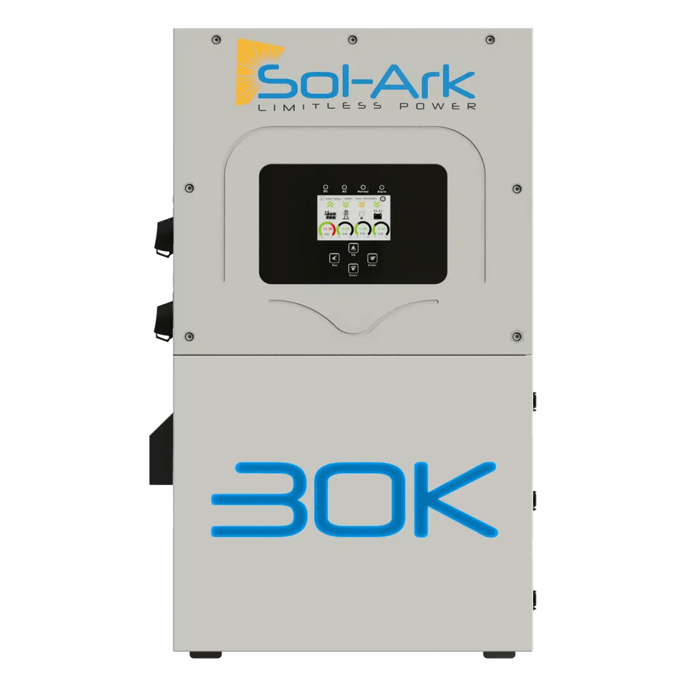 Inversor Hibrido Interactivo SOL-ARK, 30 Kw, 220 Vcc, 3 Fases, IP65, 160-500 Vcc baterias
