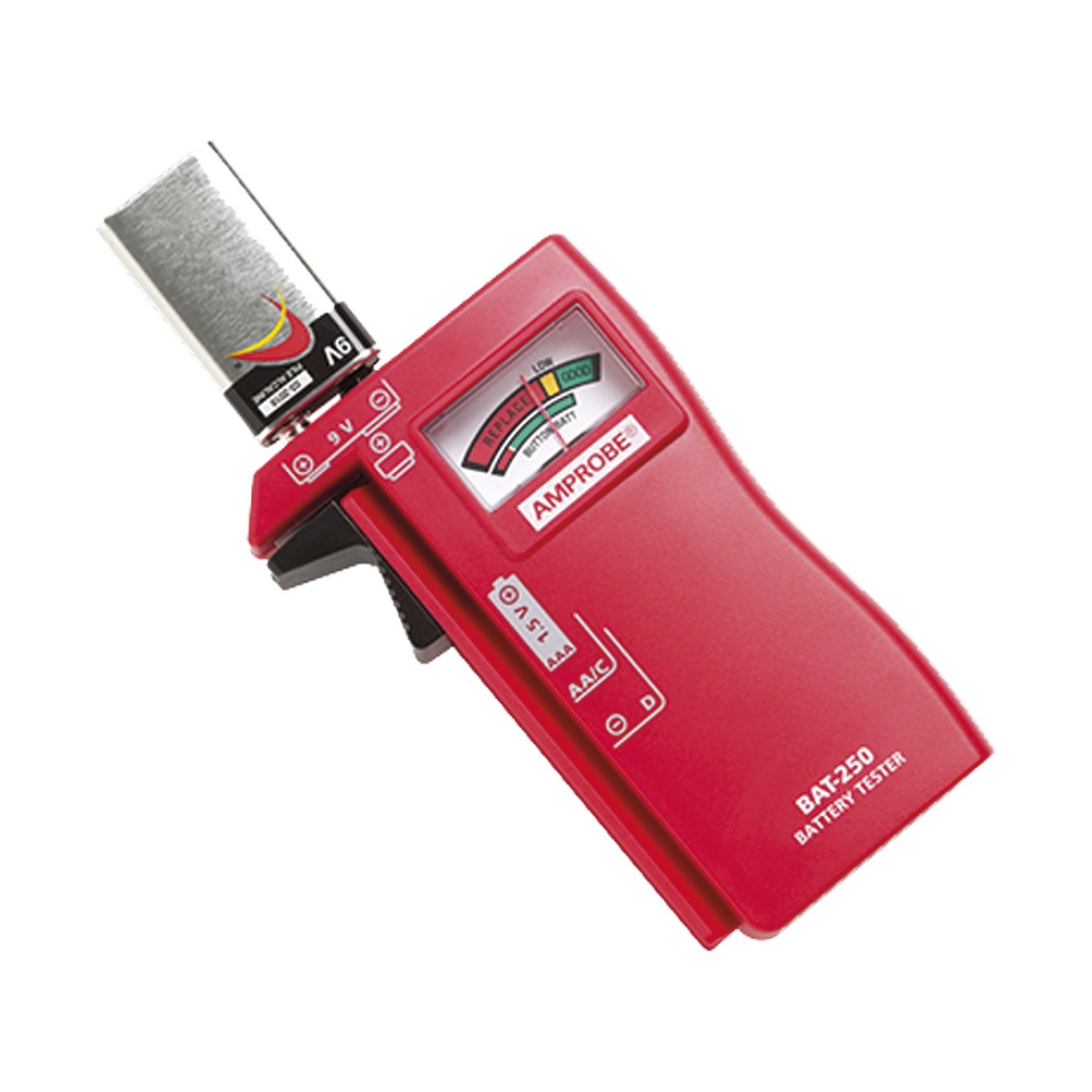 Probador de Baterías 9 Vcc / 1.5 Vcc [AA-AAA-C-D]