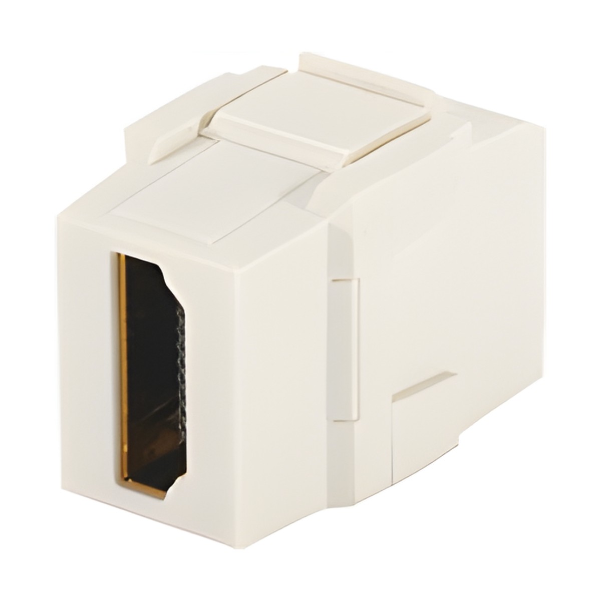 Módulo Acoplador HDMI 2.0, Hembra a Hembra Tipo-A, Categoría 2, Keystone, Color Blanco