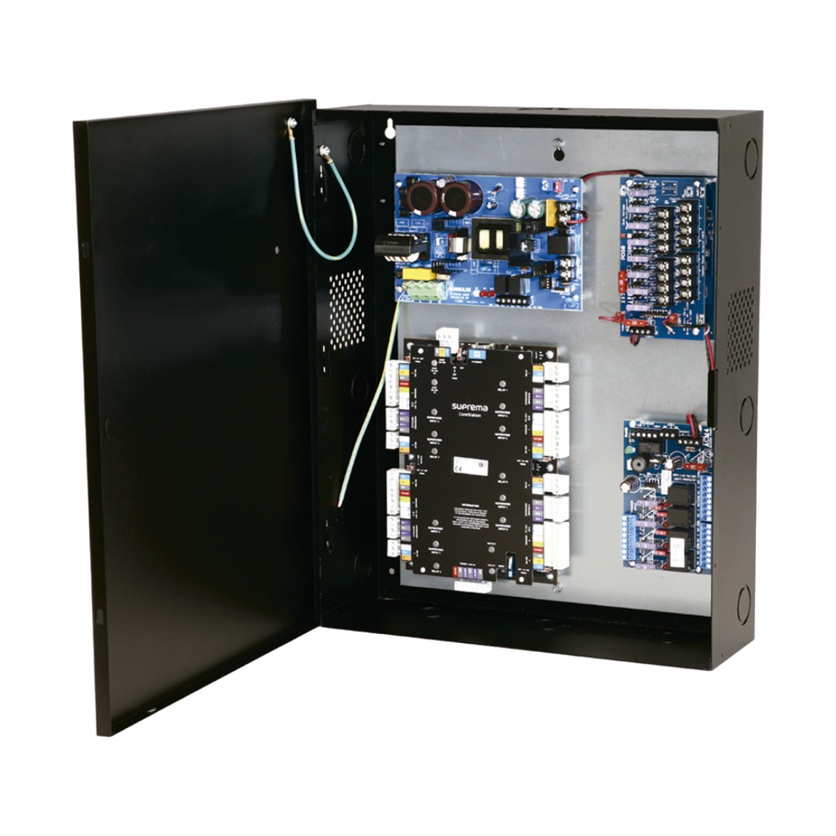 Kit de Fuente, 12 Vcc, 6 A, 72 W, Con Controlador de Acceso, Regulador de Voltaje, Distribuidor de 8 Salidas, Contiene AL600ULXB, ACM8,VR6, PDS8