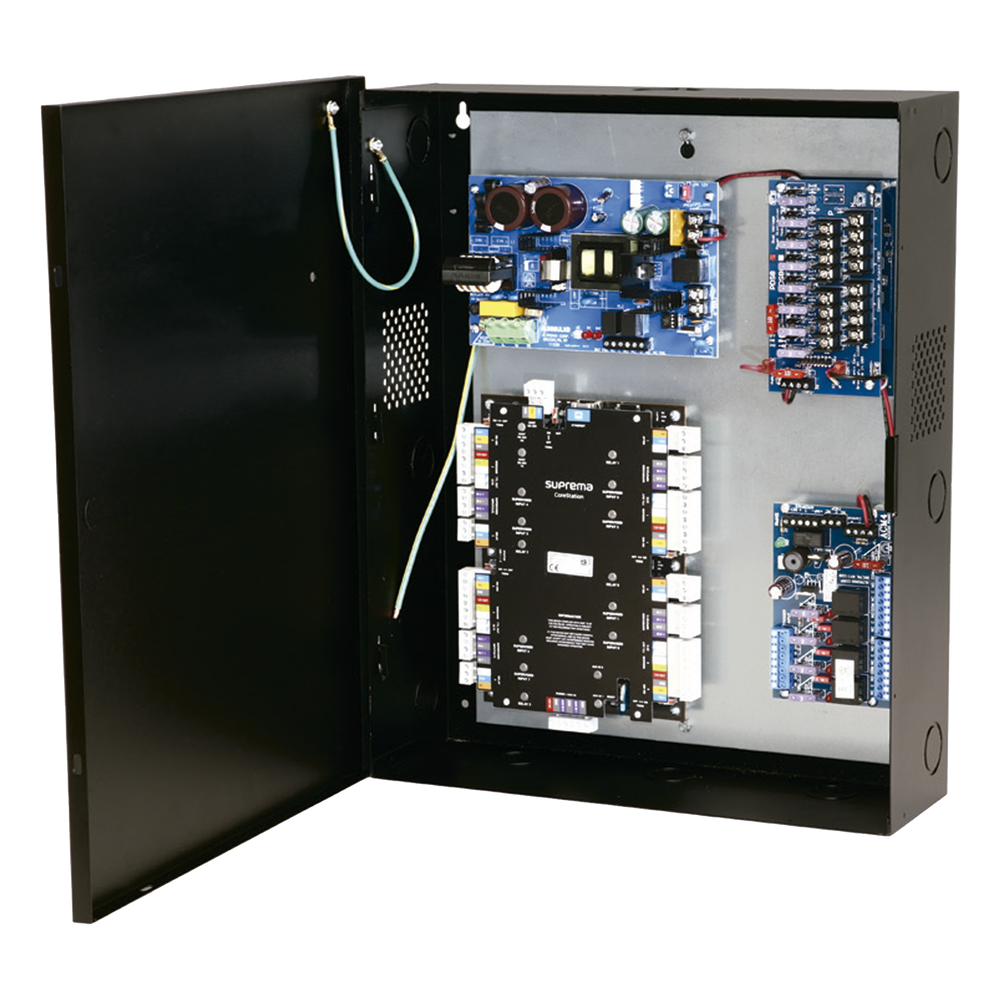 Kit de Fuente, 12 Vcc, 6 A, 72 W, Con Controlador de Acceso, Regulador de Voltaje, Distribuidor de 8 Salidas, Contiene AL600ULXB, ACM8,VR6, PDS8