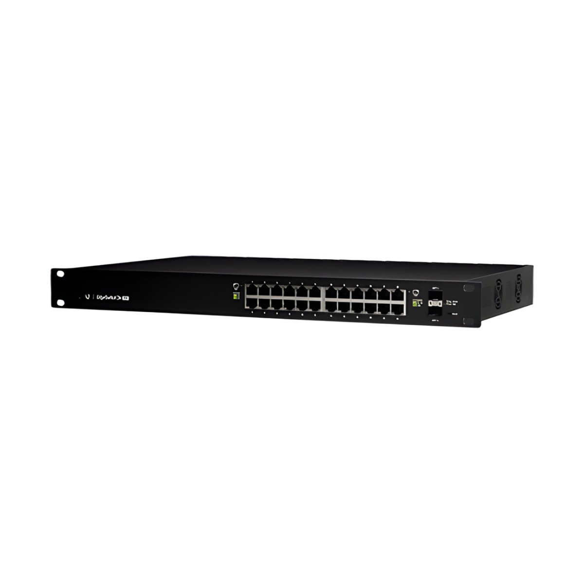 Switch EdgeMAX administrable de 24 puertos Gigabit con PoE+/PoE Pasivo 24V + 2 Puertos SFP, 250 W