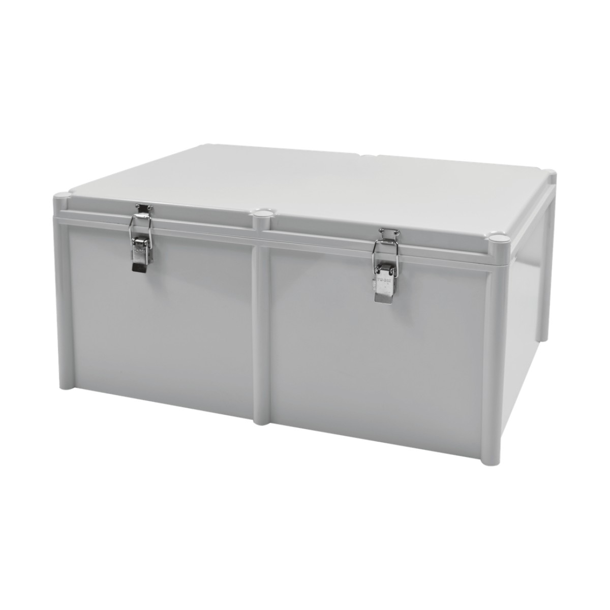 Gabinete Plástico para Exterior (IP65) de 560 X 380 x 265 mm Cierre por broche.