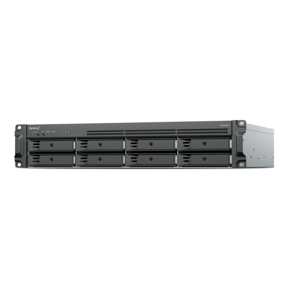 Rack NAS 2U Redundante / 8 Bahías / AMD Ryzen V1500B 2.2 GHz / 2.5GbE / M.2 NVMe / Fuente Dual 550W