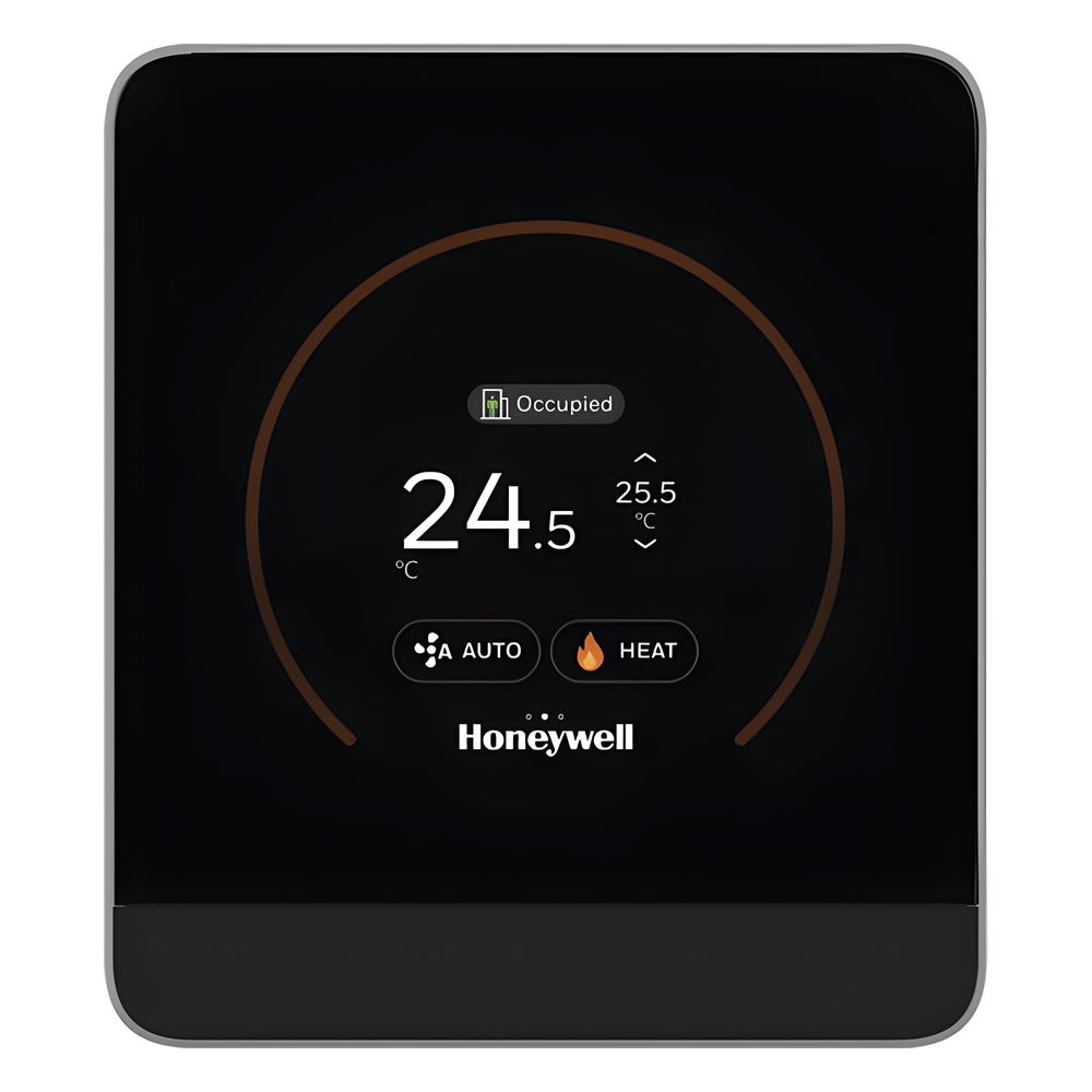 Módulo de pared con pantalla táctil capacitiva para temperatura y humedad, comunicación Sylk, BACnet MS/TP y Modbus RTU, serie TR100