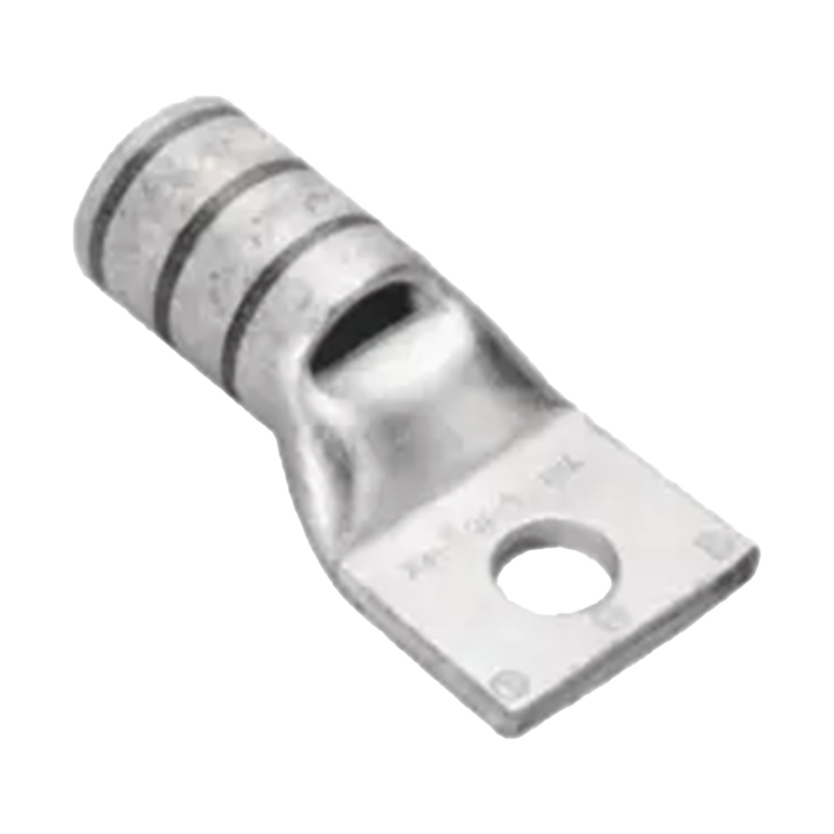 Terminal de Compresión de Ojillo para Tornillo 1/4  y Cable 2 AWG.