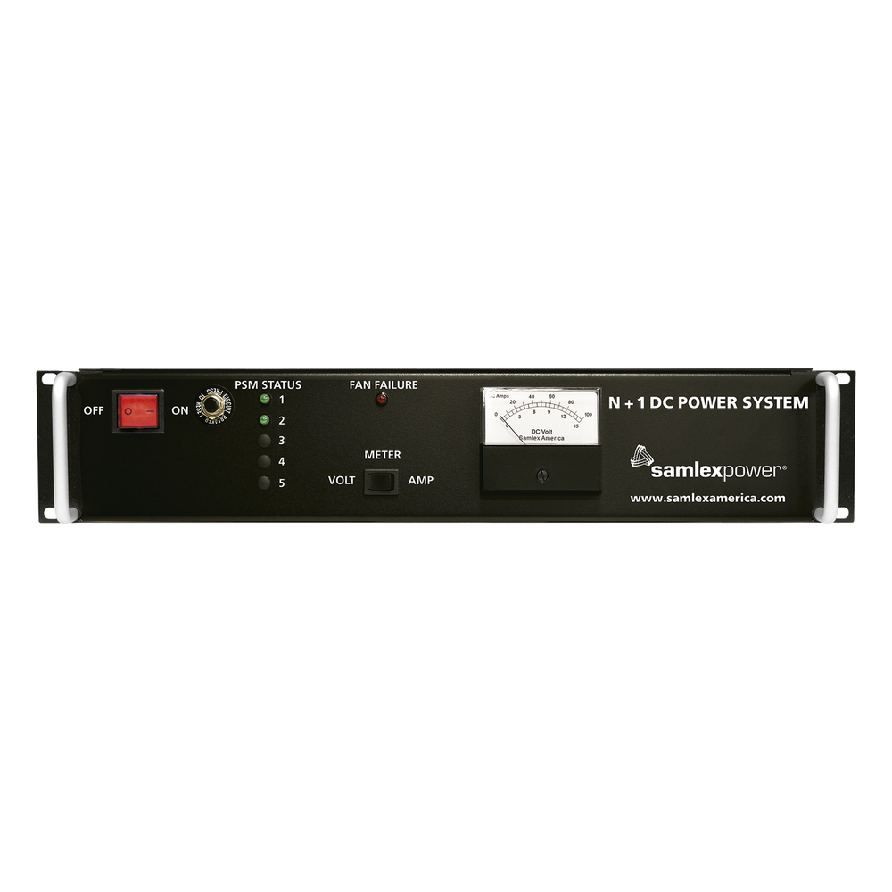 Fuente de Poder Conmutada 13.8V, 40A, Instalación en Rack con Cargador de Baterías