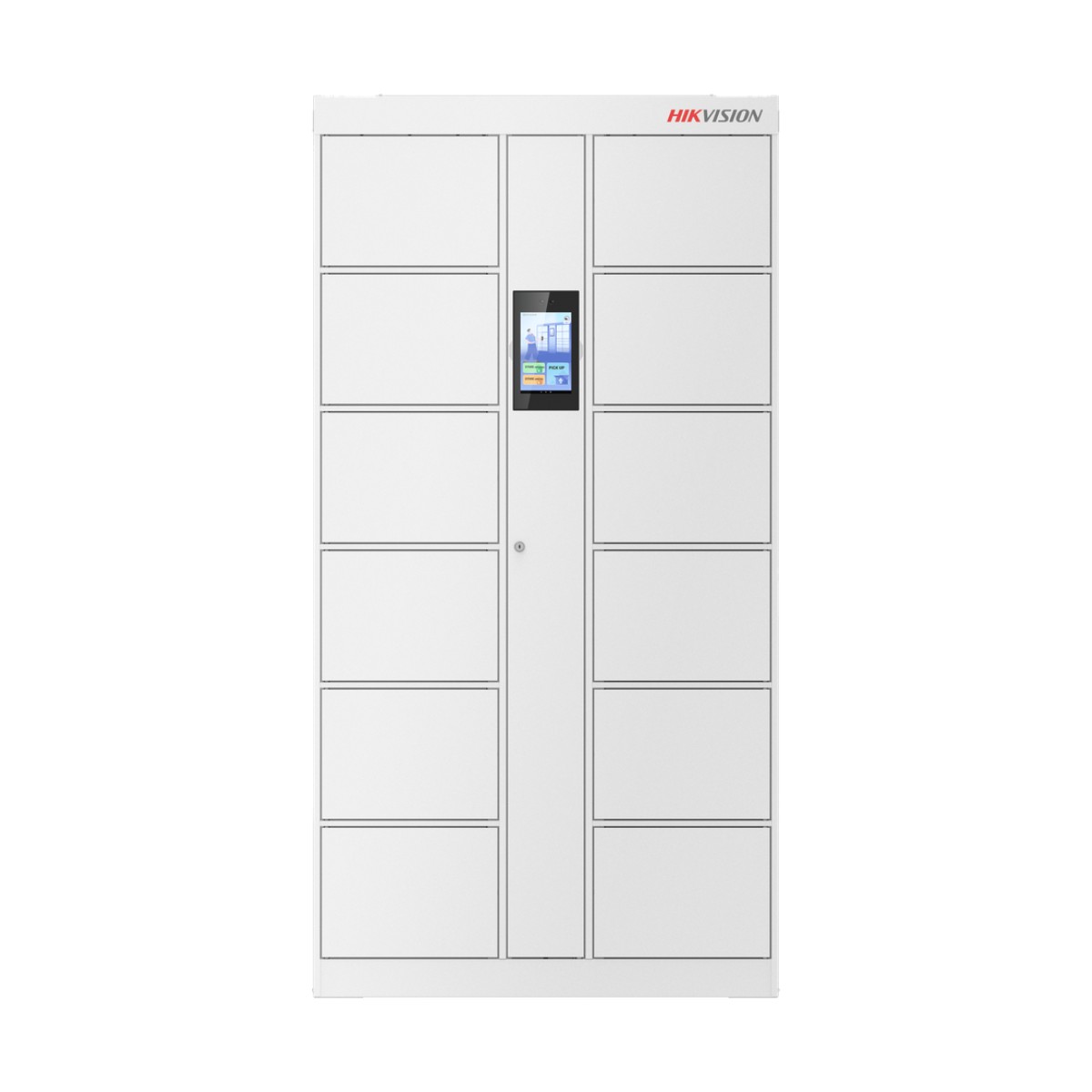 Locker Inteligente de 12 Espacios con Reconocimiento Facial Incluido de 8" / MAESTRO / Uso para Visitantes y/o Empleados / Fácil Uso y Puesta en Marcha