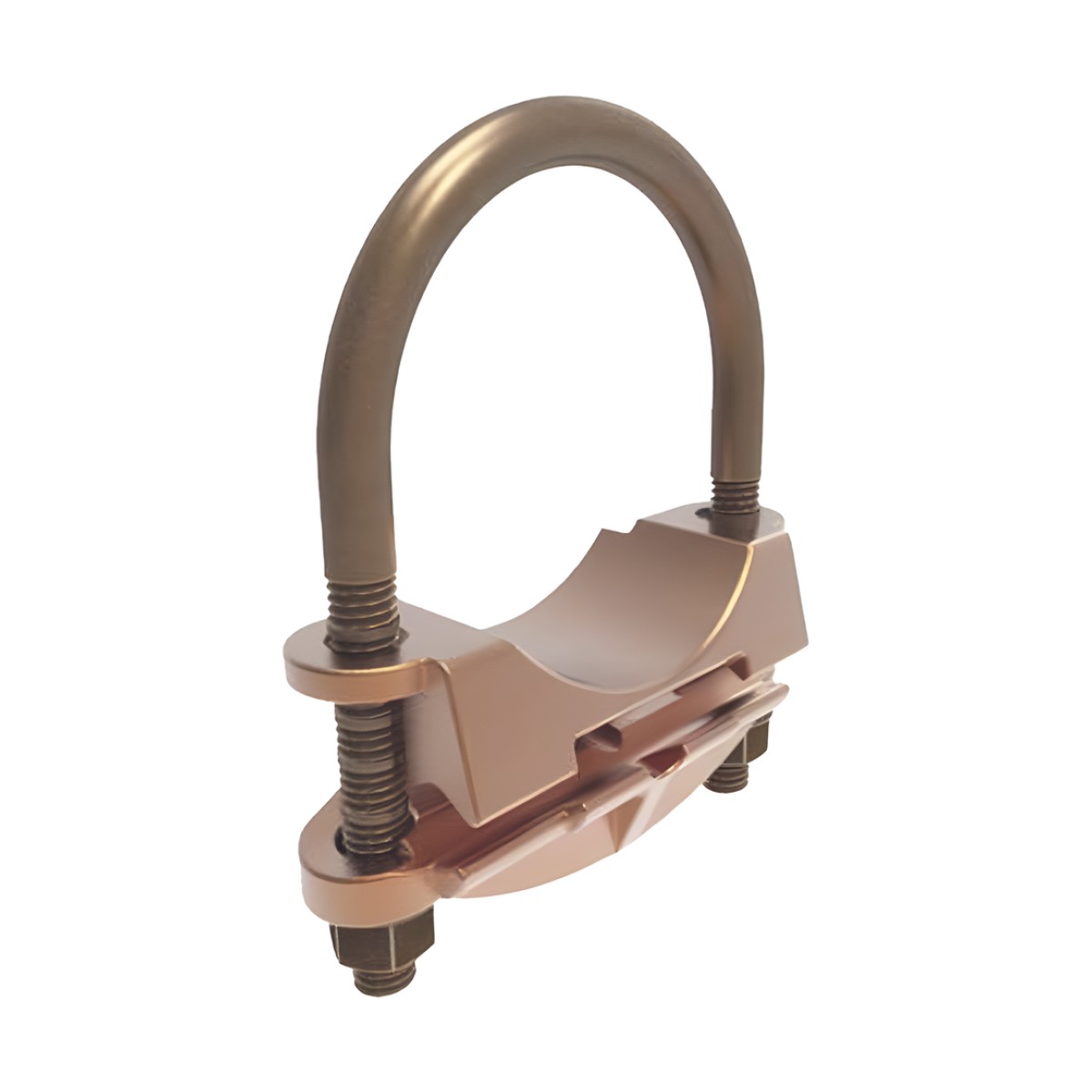 Conector Mecánico para Cable Calibre 4 a 2/0 AWG / Paralelo o 90° Grados a Tubo de 1 1/4" o Varilla  de 1 3/8" - 1 1/2".