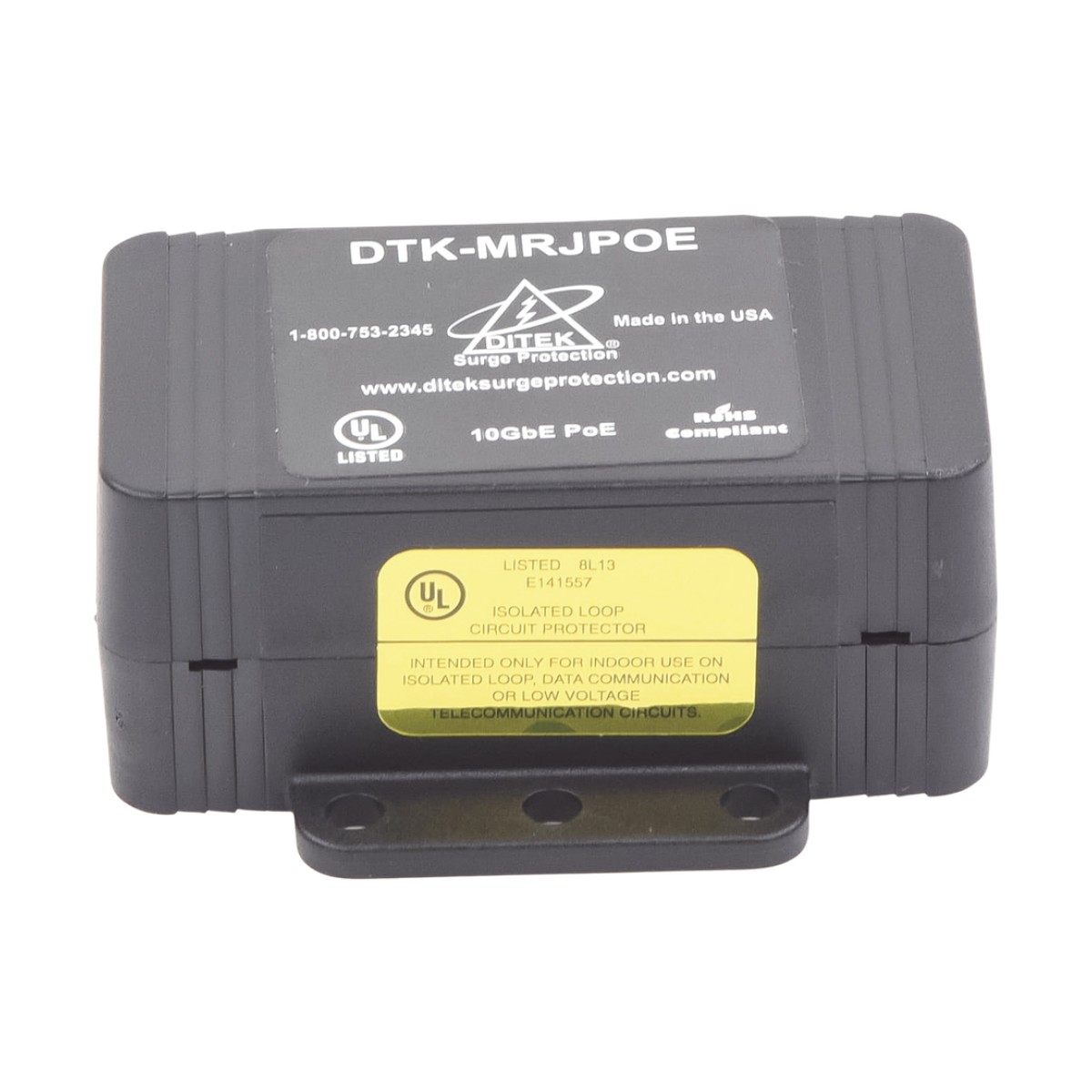 Protector PoE / RJ45 Hembra / 10 GbE / PoE y HiPoE / Cámaras IP y WAP