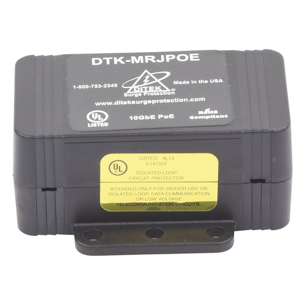 Protector PoE / RJ45 Hembra / 10 GbE / PoE y HiPoE / Cámaras IP y WAP