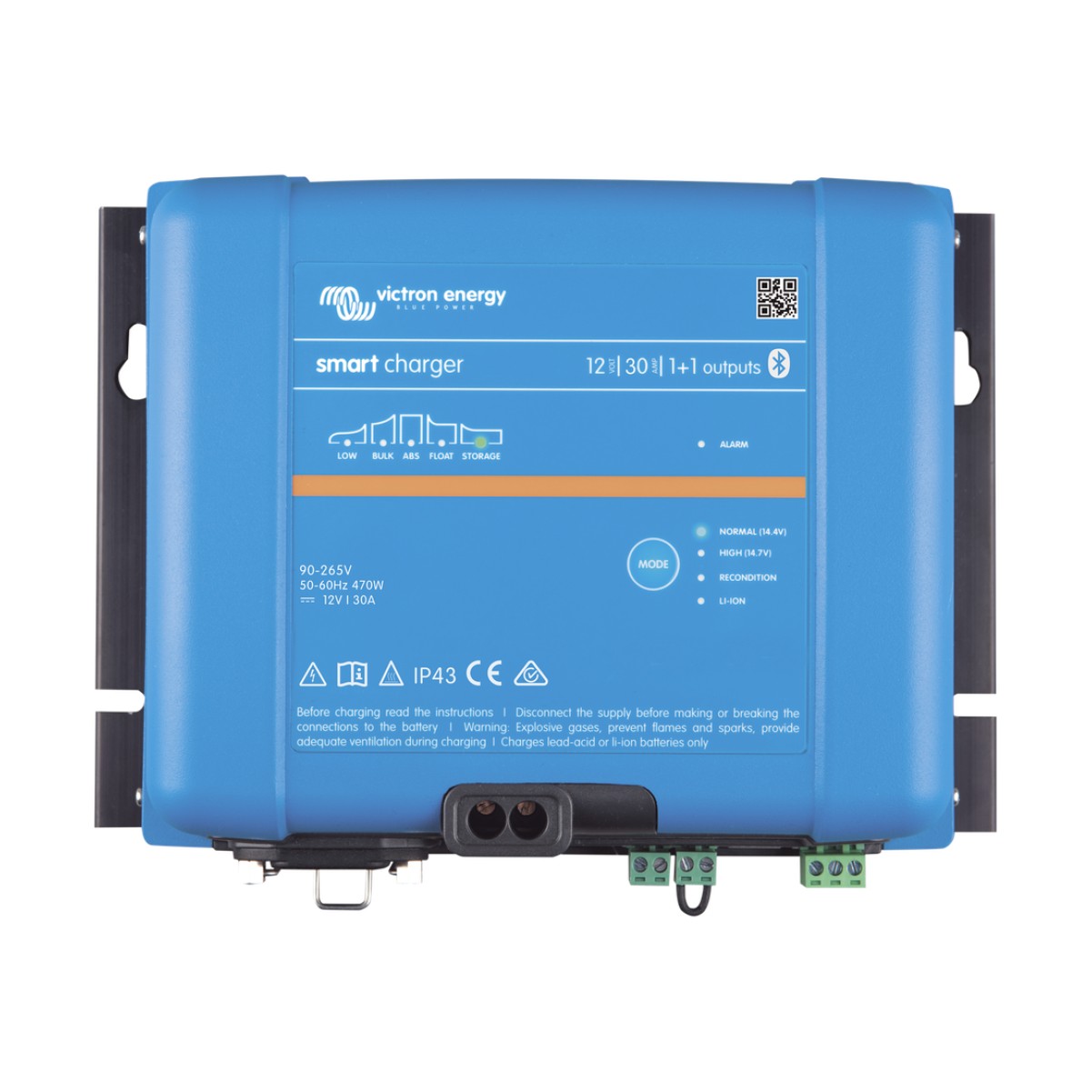 Phoenix Smart IP43 12/30 / Cargador de Baterías 12V, 30A / Para Ambientes Marinos y Terrestres. /  Para baterías de Plomo y Litio