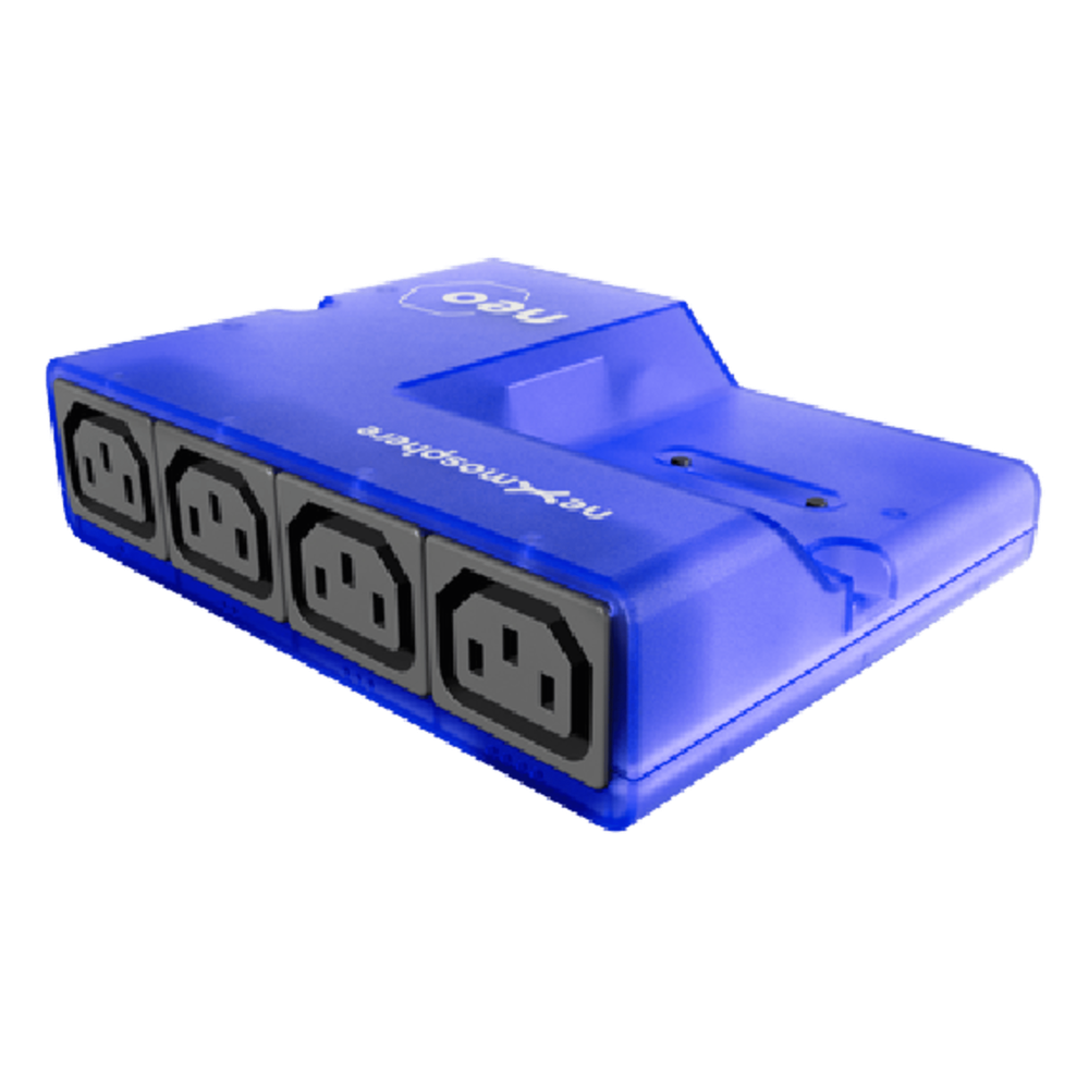 Controlador de Potencia NEO 300 Series / 4 Salidas C13 / Medición de Potencia por Salida Individual / Interface X-talk para Sensores / USB-C / API Serial / Monitoreo de Energía /  10A Máx