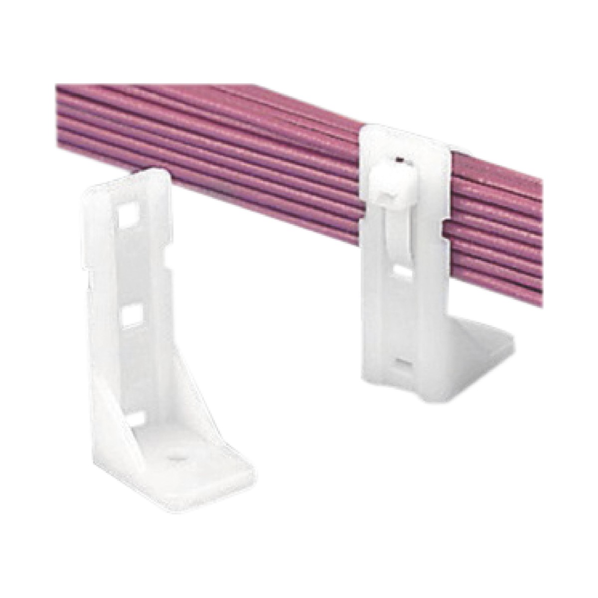 Sujetador-Separador Pan-Post de Nylon 6.6, Para Fijación de Mazos de Cables con Cinchos, Uso Interior, Color Natural, 1 Pieza