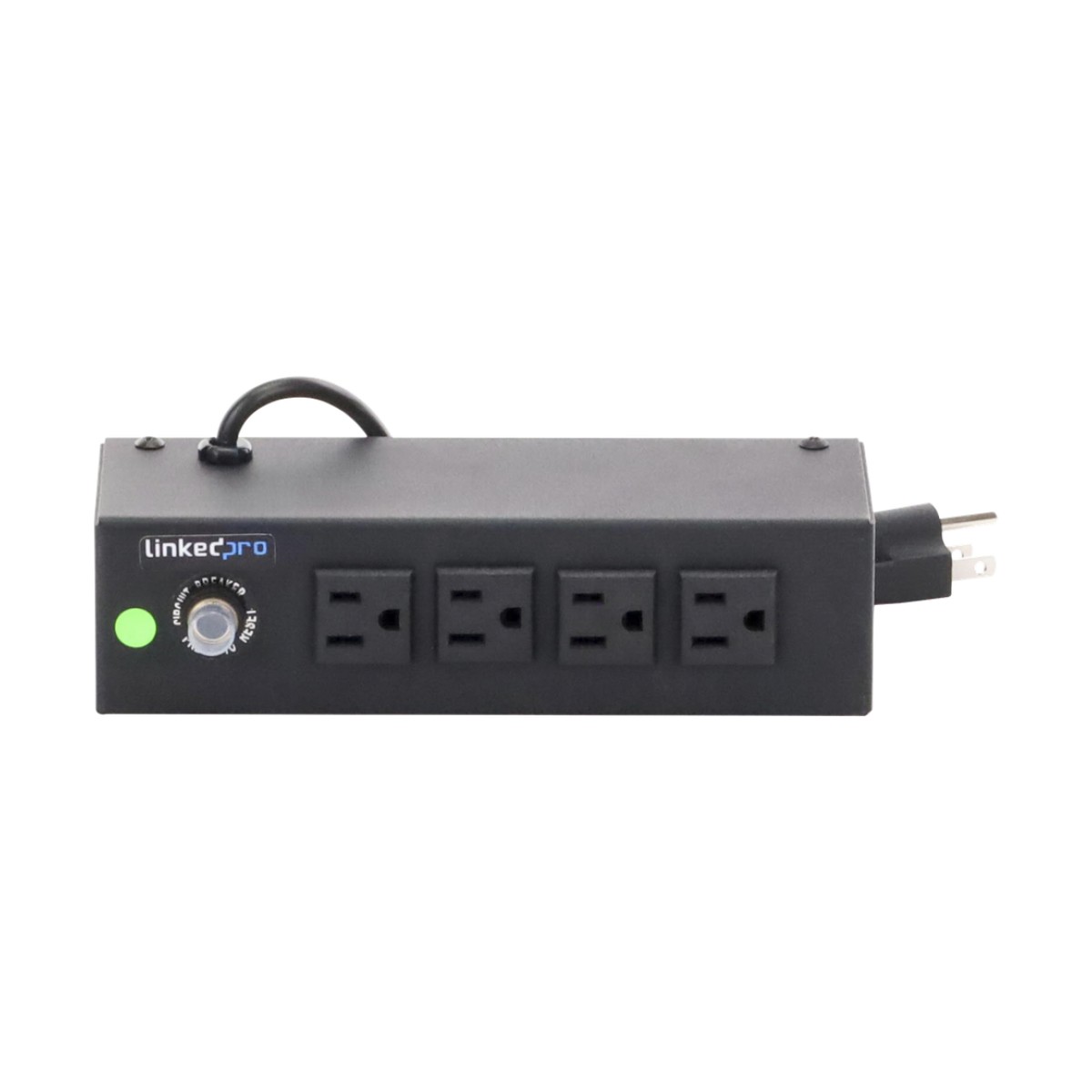 Tomacorriente de 4 Contactos (NEMA 5-15R) Voltaje Entrada/Salida: 120Vca/10A Max. Opción de Instalación en Escritorio o Pared