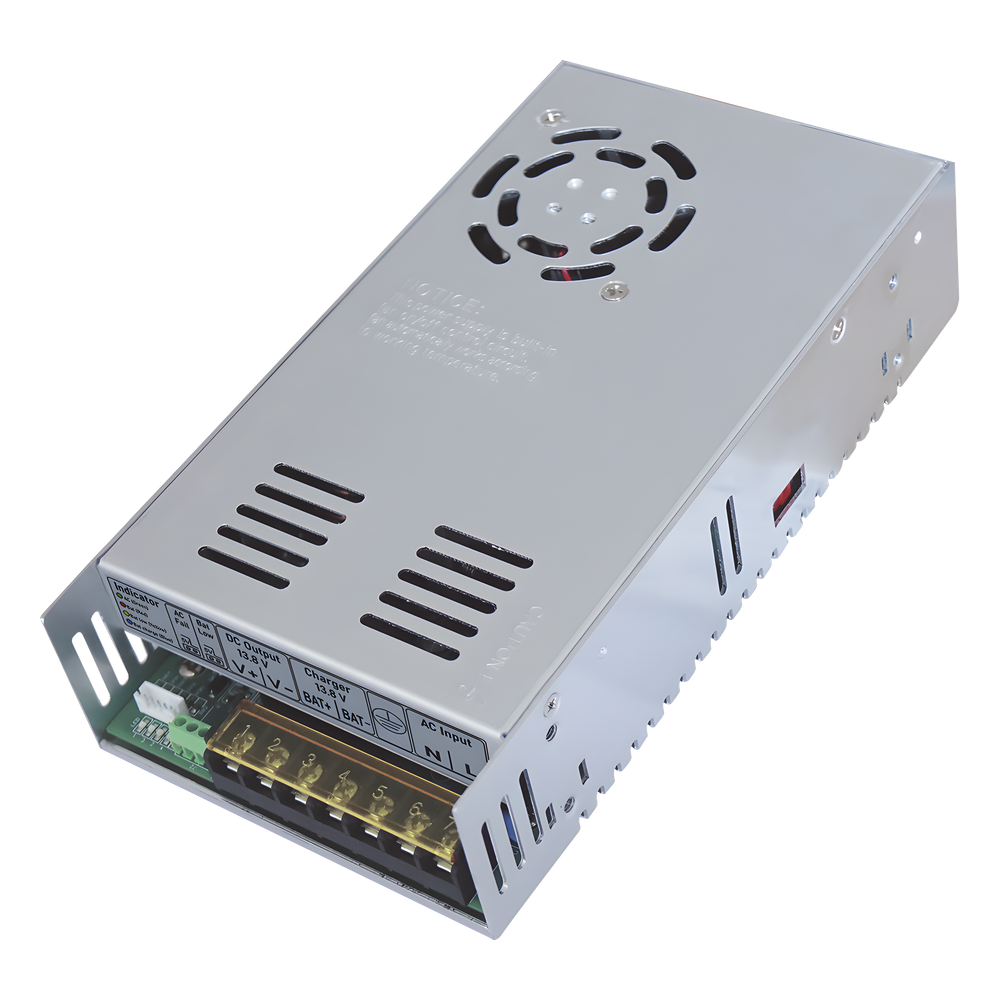 13.8 VCC @ 30 A / Fuente de alimentación / Capacidad de baterías  de respaldo de 12 Vcc desde 4.5 hasta 40 Ah