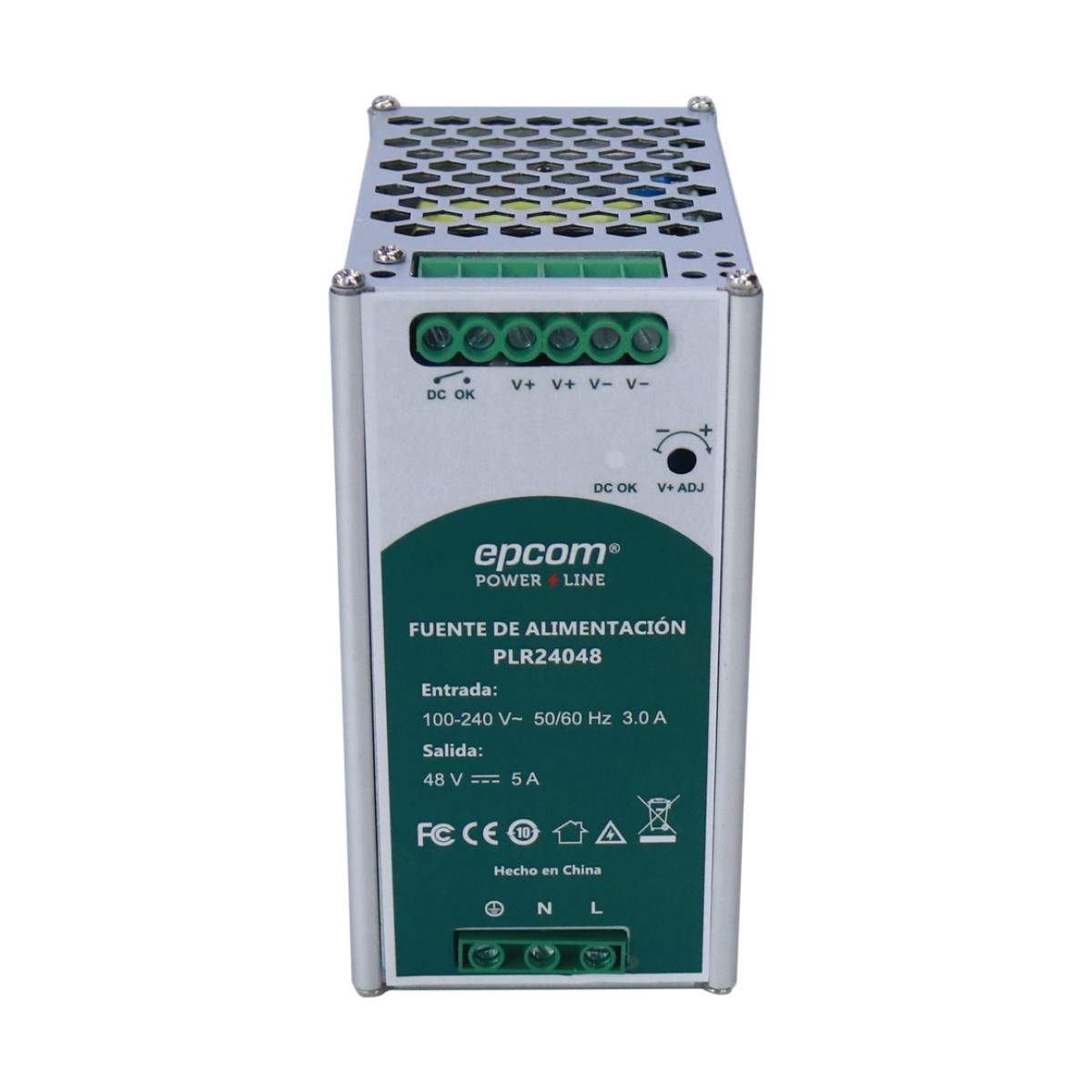 FUENTE DE ALIMENTACION 48 VCC / DIN RIEL /  5 AMPERES / 240 W