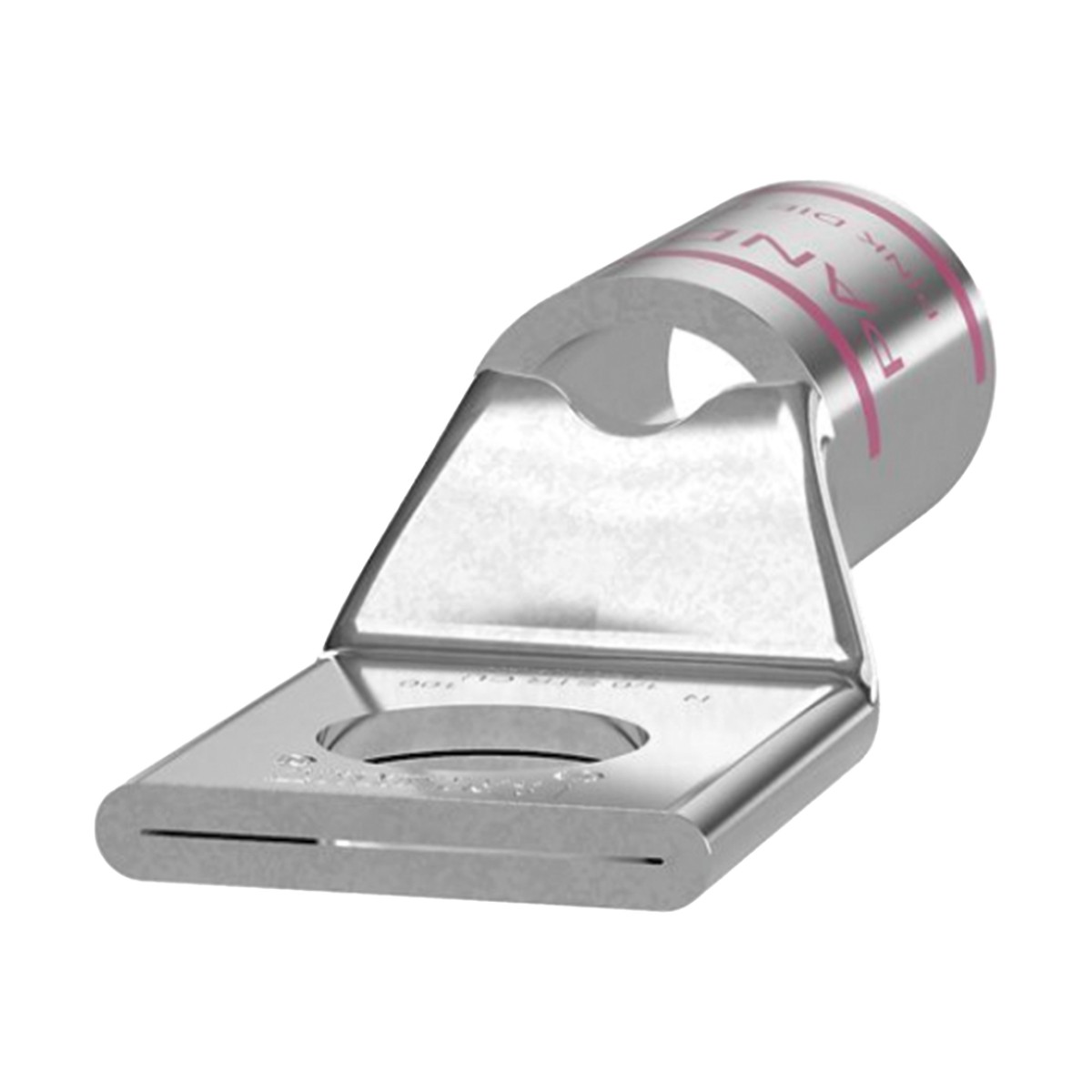Zapata de compresión LCA1/0-38-X para cal. 1/0 Awg, Barreno para tornillo prisionero de 3/8, 1 Pz