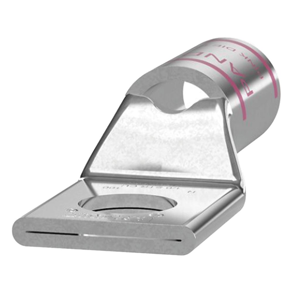 Zapata de compresión LCA1/0-38-X para cal. 1/0 Awg, Barreno para tornillo prisionero de 3/8, 1 Pz