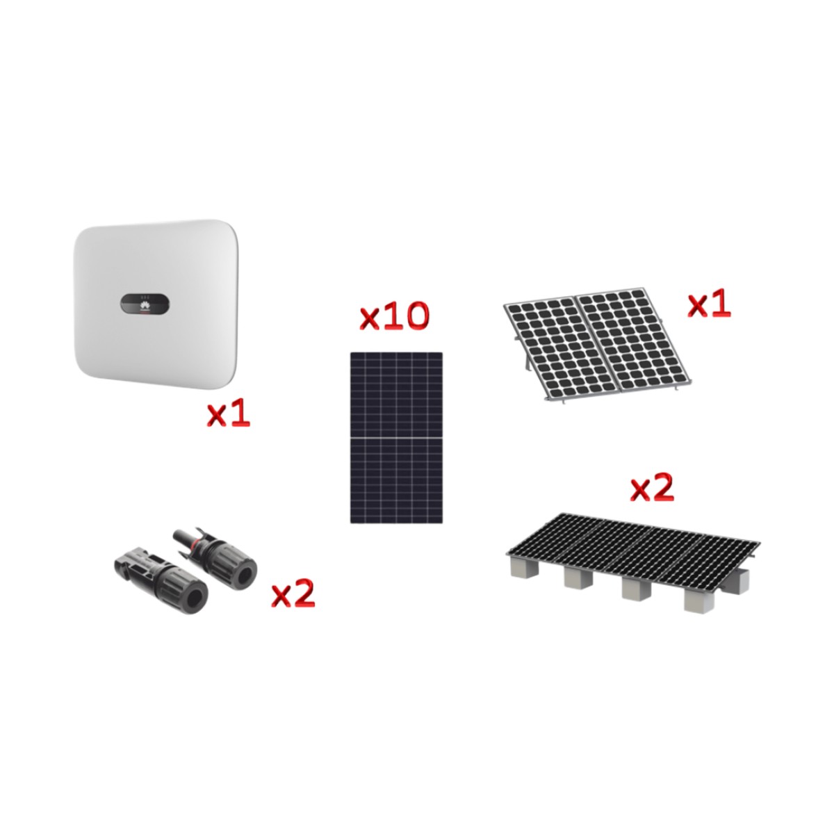 Kit Solar Interconexion  / 6 kW  220Vca / Inversor HUAWEI/ Montaje Incluido