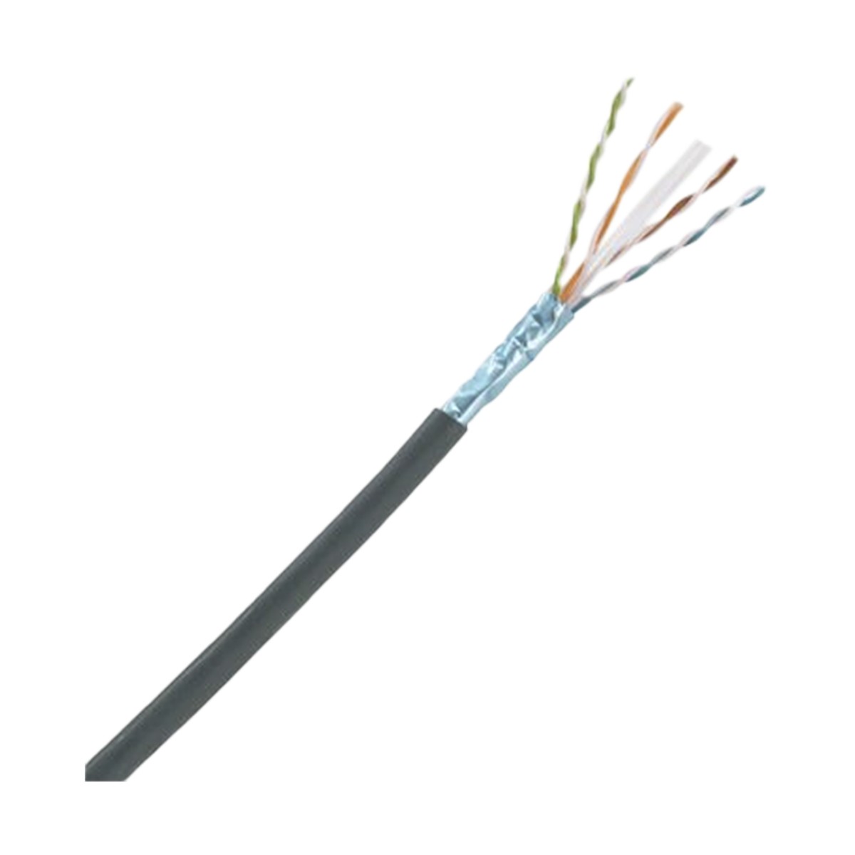 Bobina de Cable Planta Externa con Gel, de 4 Pares, Cat6A, UTP, Color Negro, 305 Metros (1000 Pies)