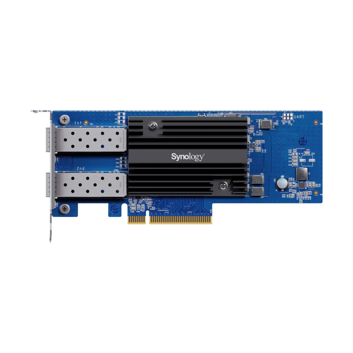 Adaptador de Red SFP+ de 10 GbE de Doble Puerto | Compatible con Synology | PCIe 3.0 x8 | Link Aggregation | Jumbo Frame 9 KB | Garantía de 5 Años.