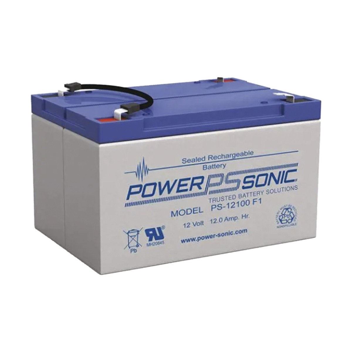 Batería 12V, 12AH, Para Respaldo, Tecnologías AGM/VRLA, 5 Años Vida Útil, Terminales F2, Reconocida UL