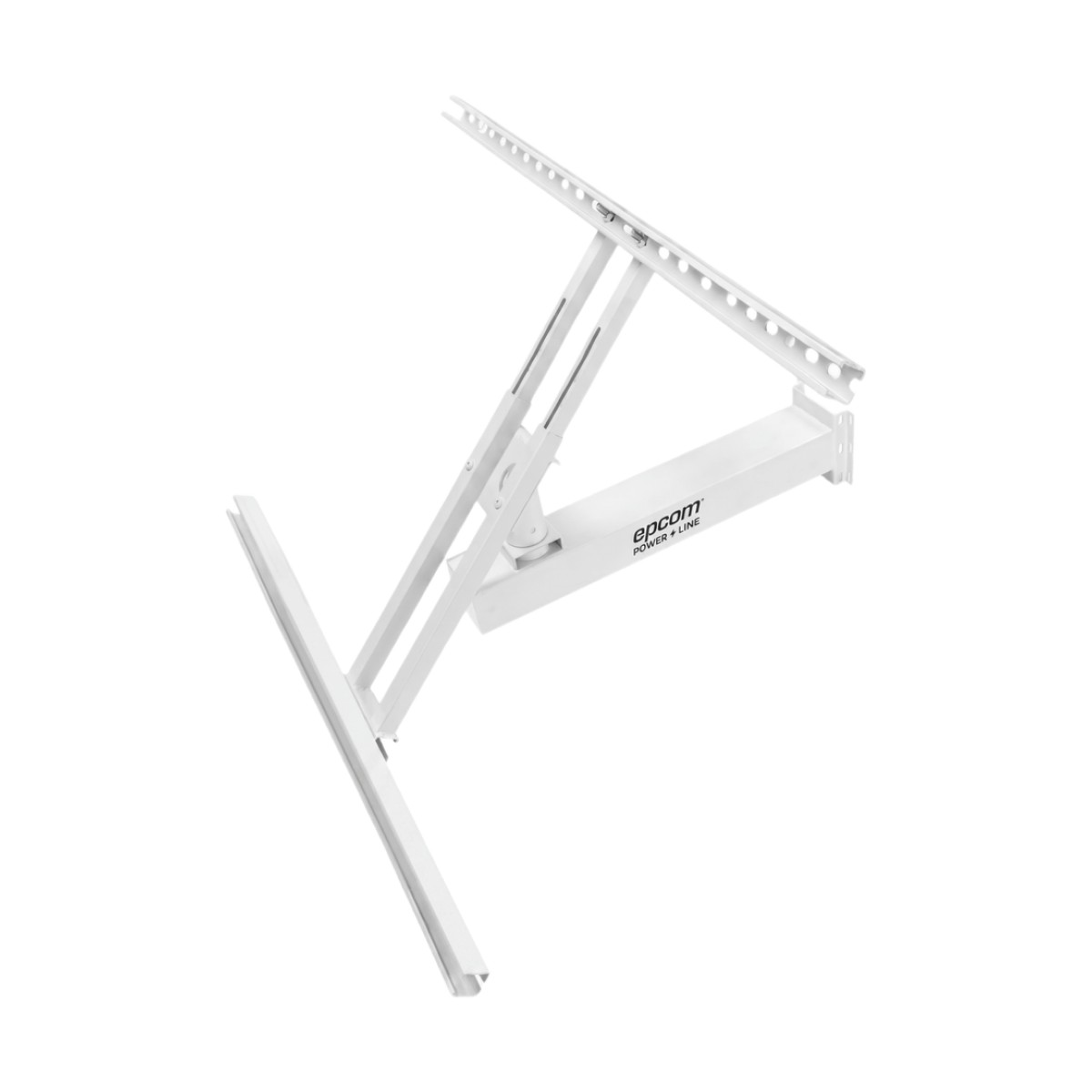 Soporte de Montaje para Panel Solar para Alimentar Hasta 55W / Ajustable / Telescópico / 370W / Acero Galvanizado Q235 / Montaje en Poste / Inclinación 40°