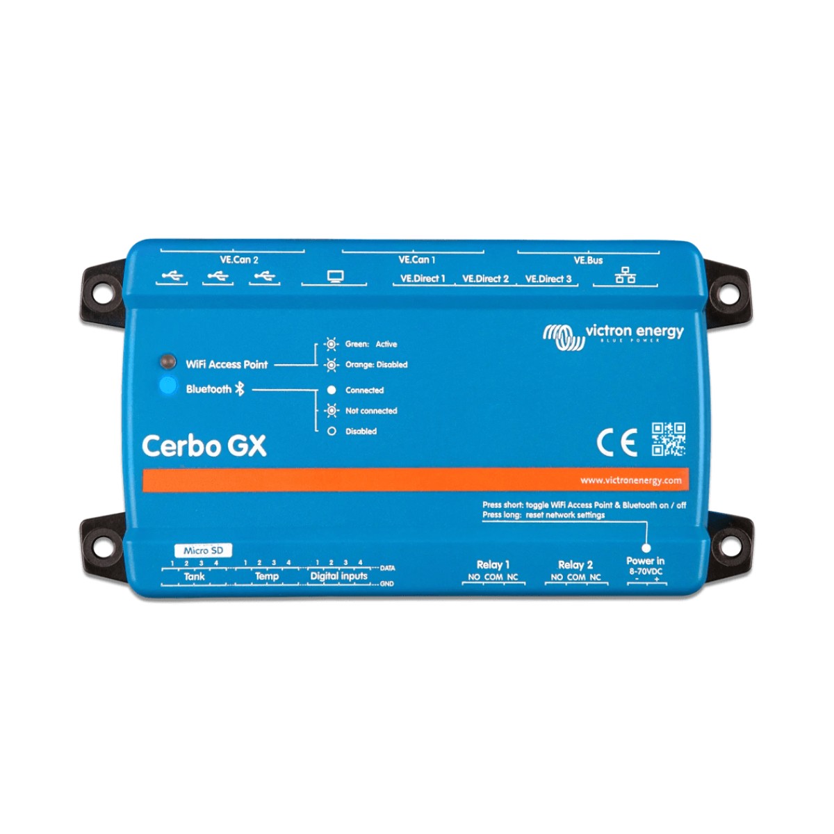 Cerbo GX MK2 / Centro de comunicaciones / Monitoreo Remoto para Sistemas Victron