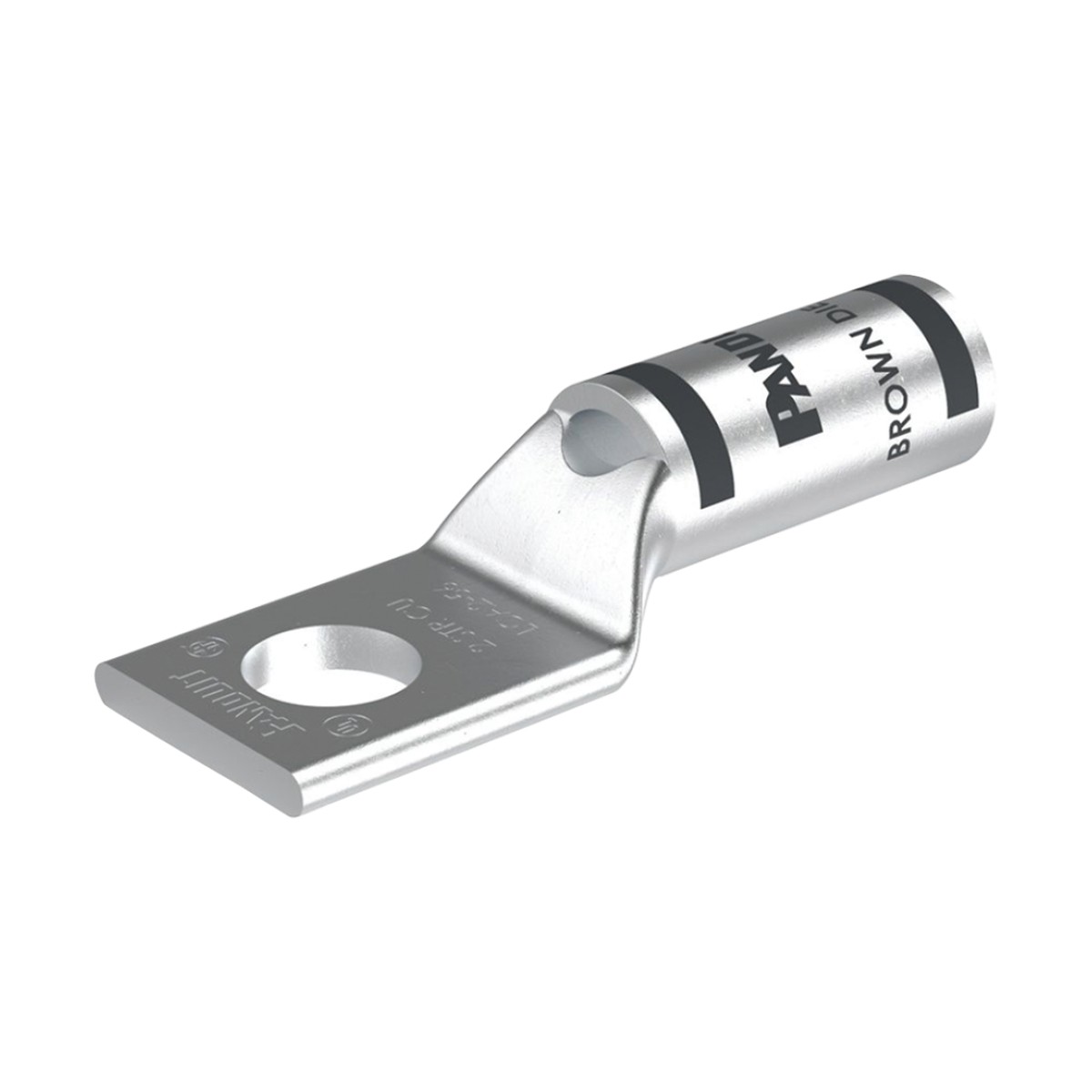 Zapata de compresión LCA2-56-Q, para cal. 2 Awg, Barreno para tornillo prisionero de 5/16, 1 Pz