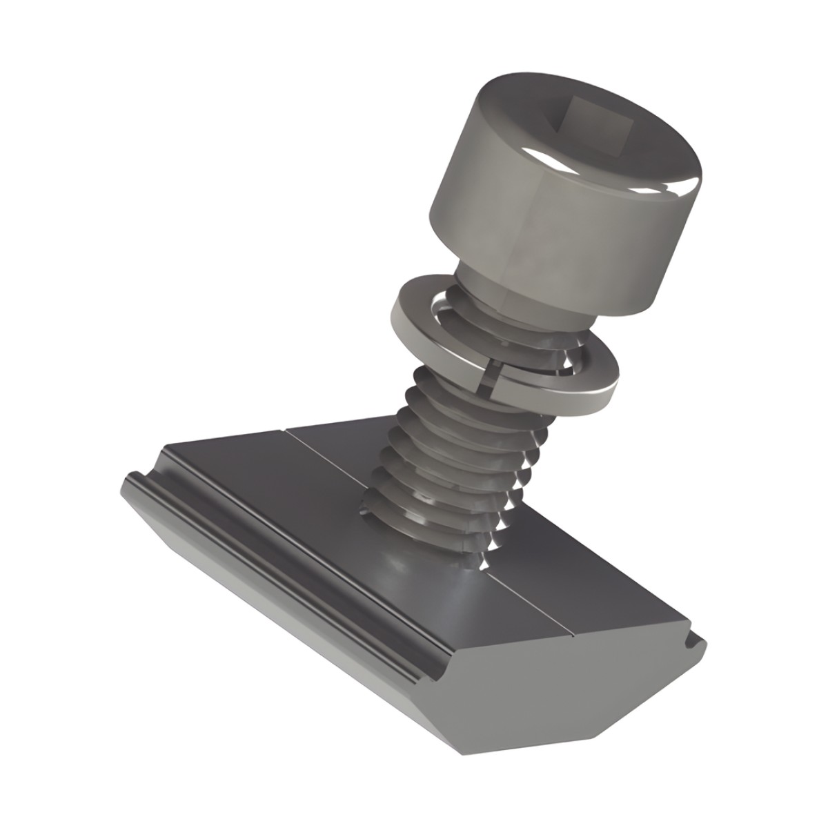 Conector N con tornillo para fijación en riel 5 y 8