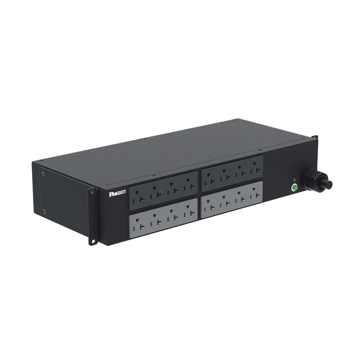 PDU Básico para Distribución de Energía, Enchufe de Entrada NEMA L5-30P, Con 16 Contactos NEMA 5-20R, Instalación Horizontal de 19in, 2 UR, 30 Amp, 120 Vca