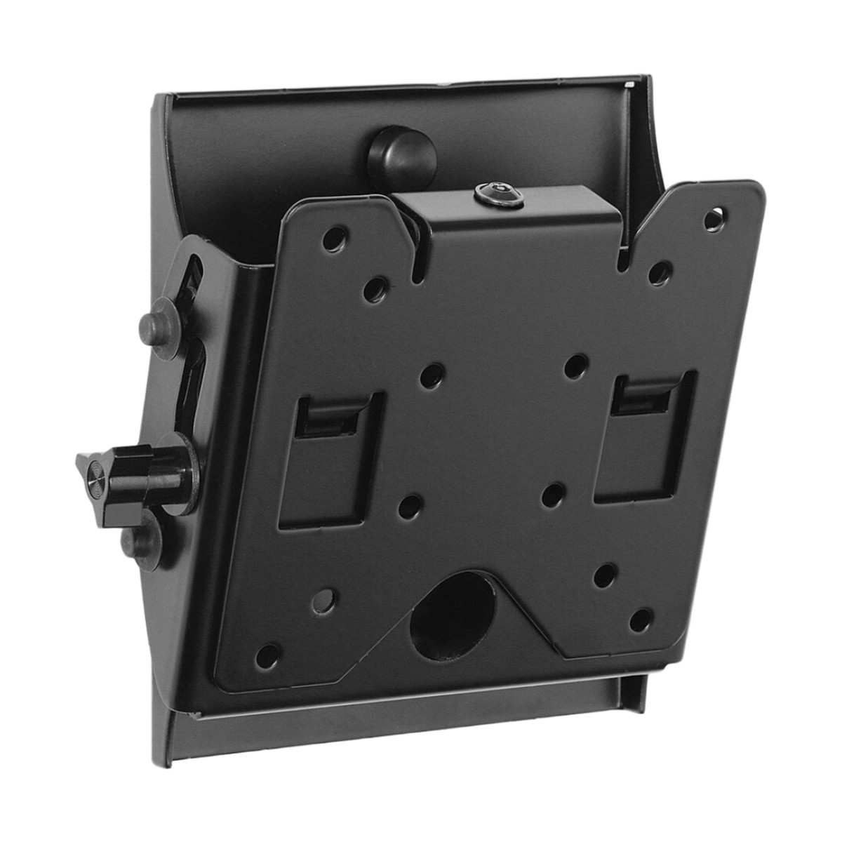 Soporte de Pared Inclinable / Para Pantallas 10" a 29" / VESA 75x75 y 100x100 mm / Carga Máxima 80 lb (36 kg) / Inclinación +15°/-5° / Perfil Bajo 1.58" (40 mm) / UL Listed / Montaje Hook-and-Hang™ / Opciones de