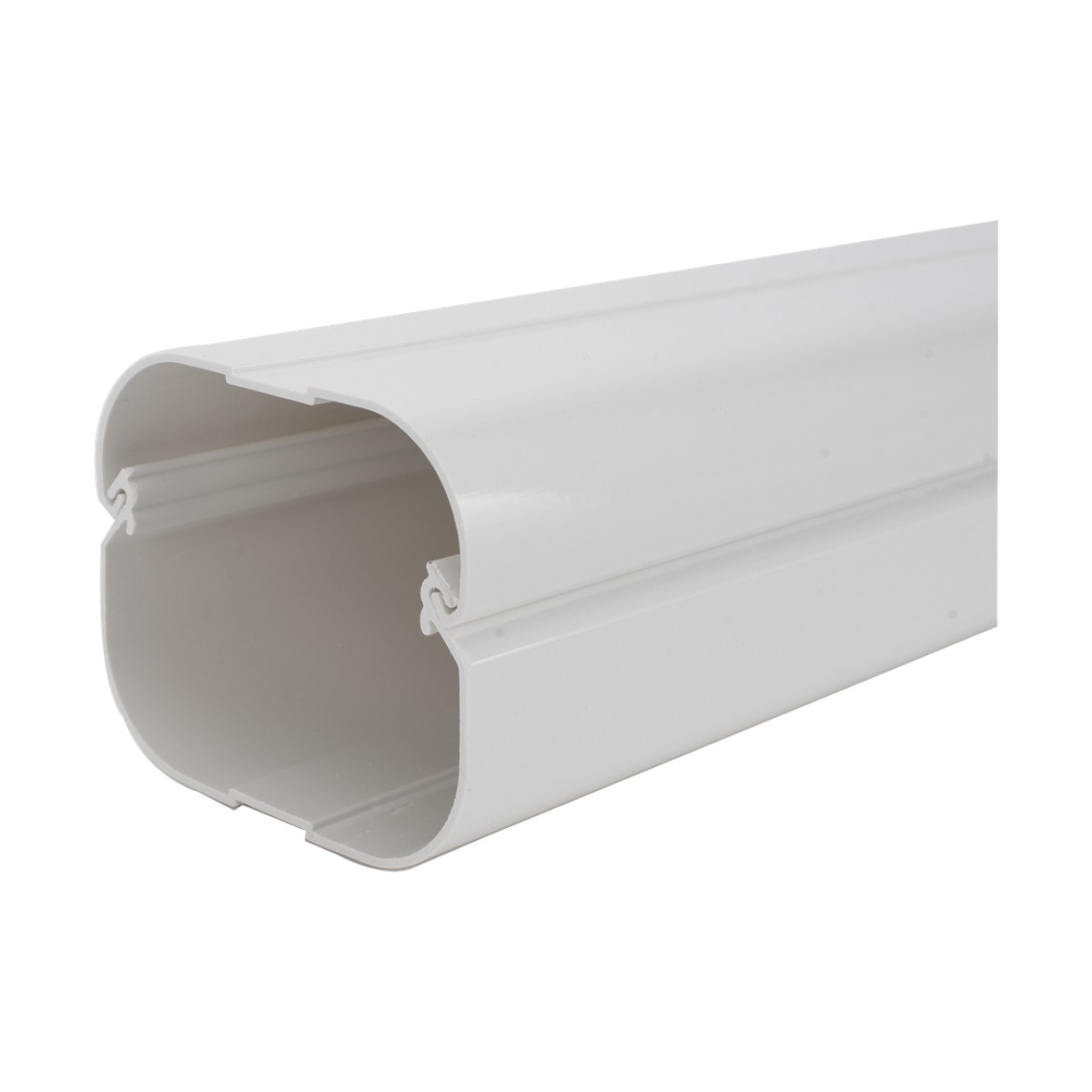 Kit de Canaletas Para la Organización de Tuberías y Cables Eléctricos en Instalaciones de Aire Acondicionado, Uso en Interiores y Exteriores, PVC Rígido, Ideal Para Minisplit, Contenido de Kit (11 Piezas), (3000-00000)