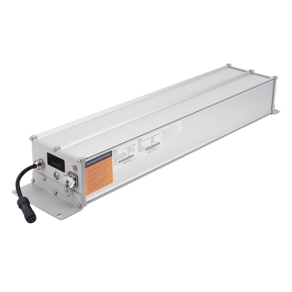 Batería de Ion-Litio para Videovigilancia / 1280 Wh / 100 Ah / Controlador Incluido / Salida 12 Vcc o 24 Vcc / Conexión Directa a Panel Solar