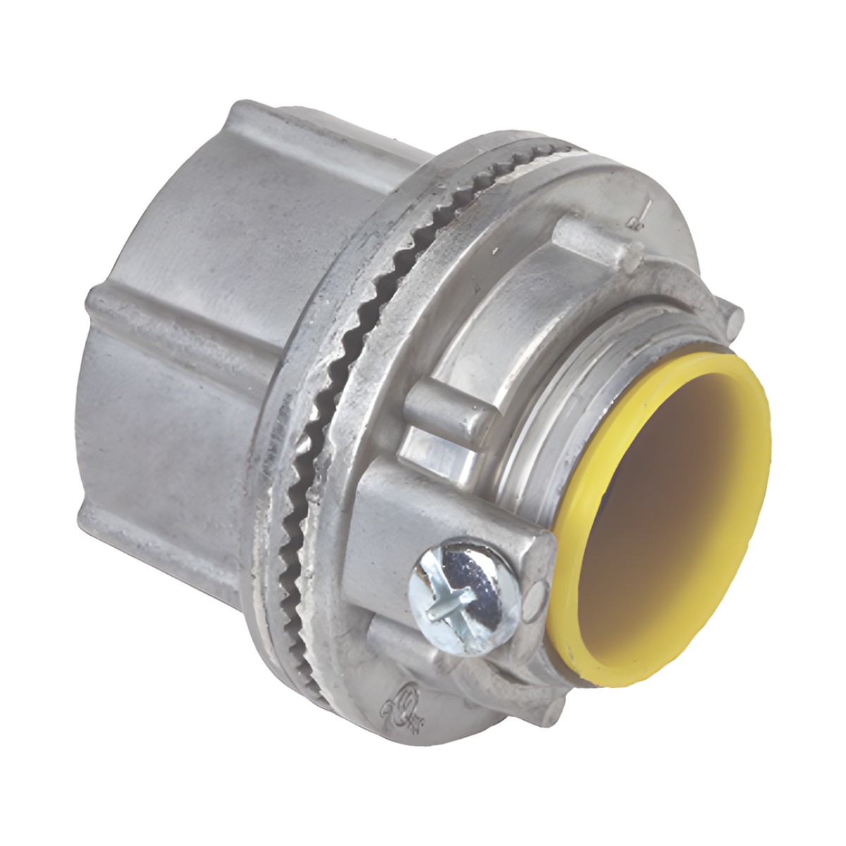 Conector Myers de Zinc  3/4" con Tornillo de Tierra.