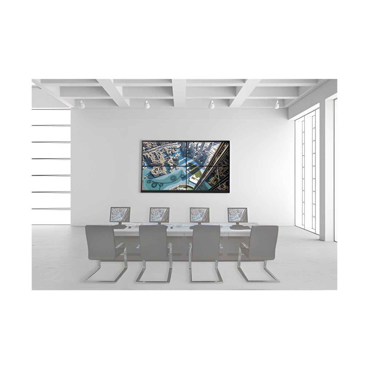 Kit Videowall 2X2 / Incluye 4 Pantallas de 46" / Decoder / Base de Pared / Accesorios de Instalación
