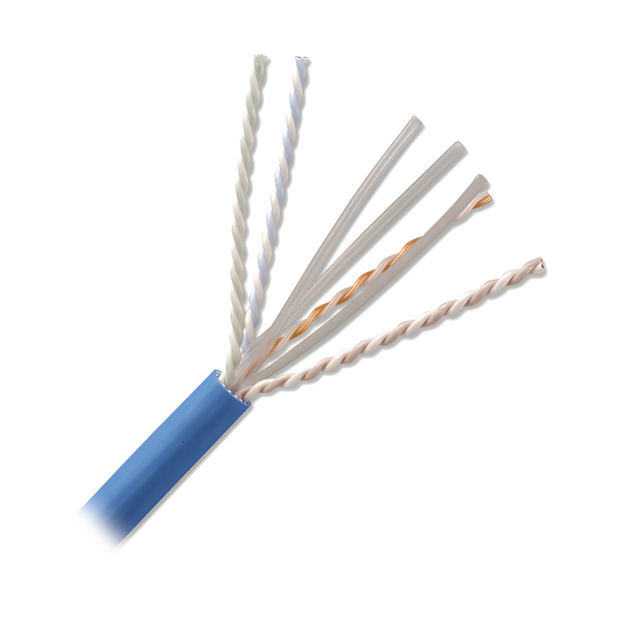 Bobina de Cable U/UTP de 4 Pares, Z-MAX, Cat6A, Soporte de Aplicaciones 10GBase-T, CMR (Riser), Color Azul, 305 Metros (1000 Pies)