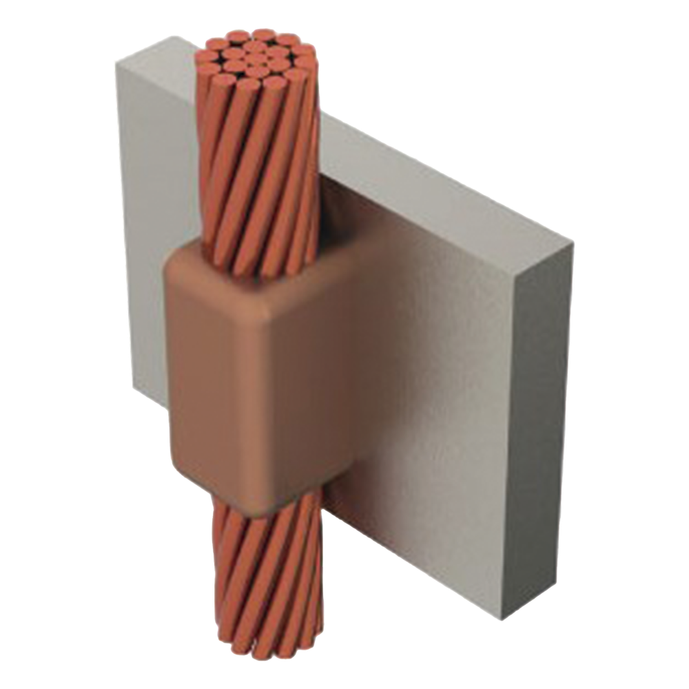 Molde para soldadura exotermica cable de paso vertical cal.2/0 a Placa Vertical.
