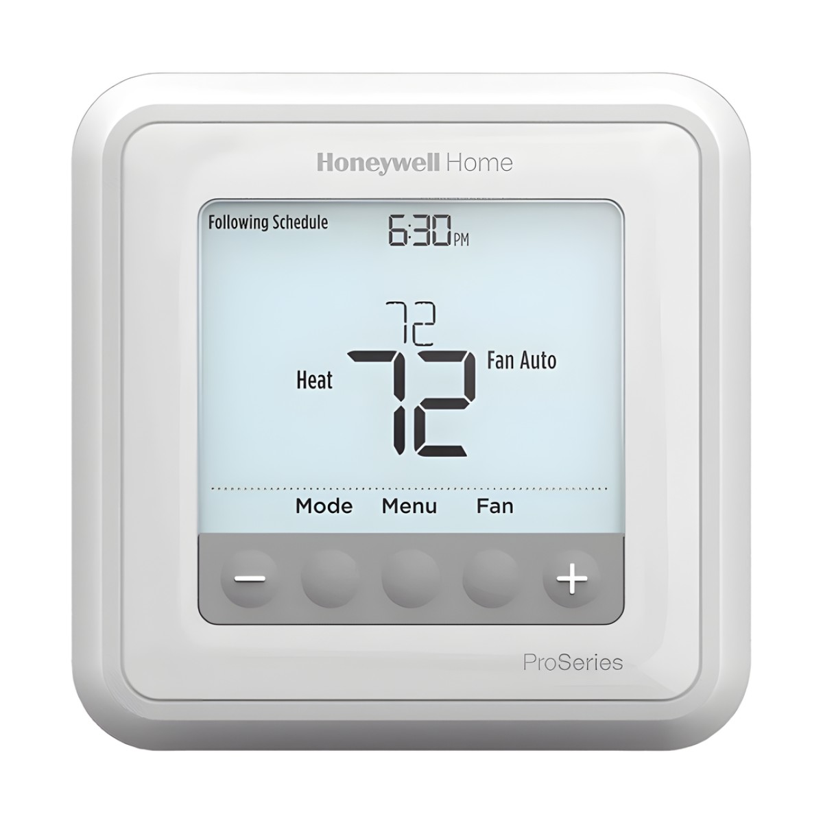 Termostato programable de 7 días para sistemas de hasta 3H/2C bomba de calor o 2H/2C convencional, serie T6 Pro