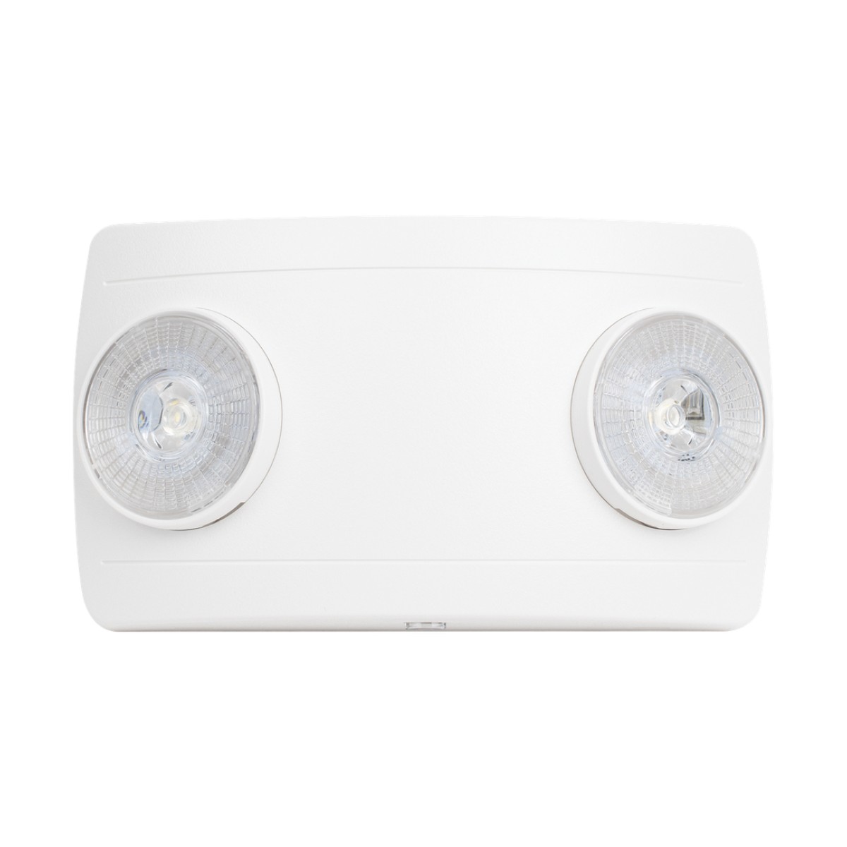 Luz de Emergencia LED / Doble LED 1W 150 lúmenes / Batería Ni-Cd 3.6V 900mAh / 90 min Autonomía / Voltaje Universal 127-240 VAC / UL 5VA / Blanco