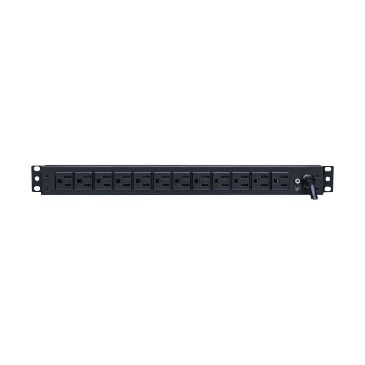 PDU Básico Para Distribución de Energía, Con 12 Tomas NEMA 5-15R Traseras, 1UR, 15 Amp, 120 Vca