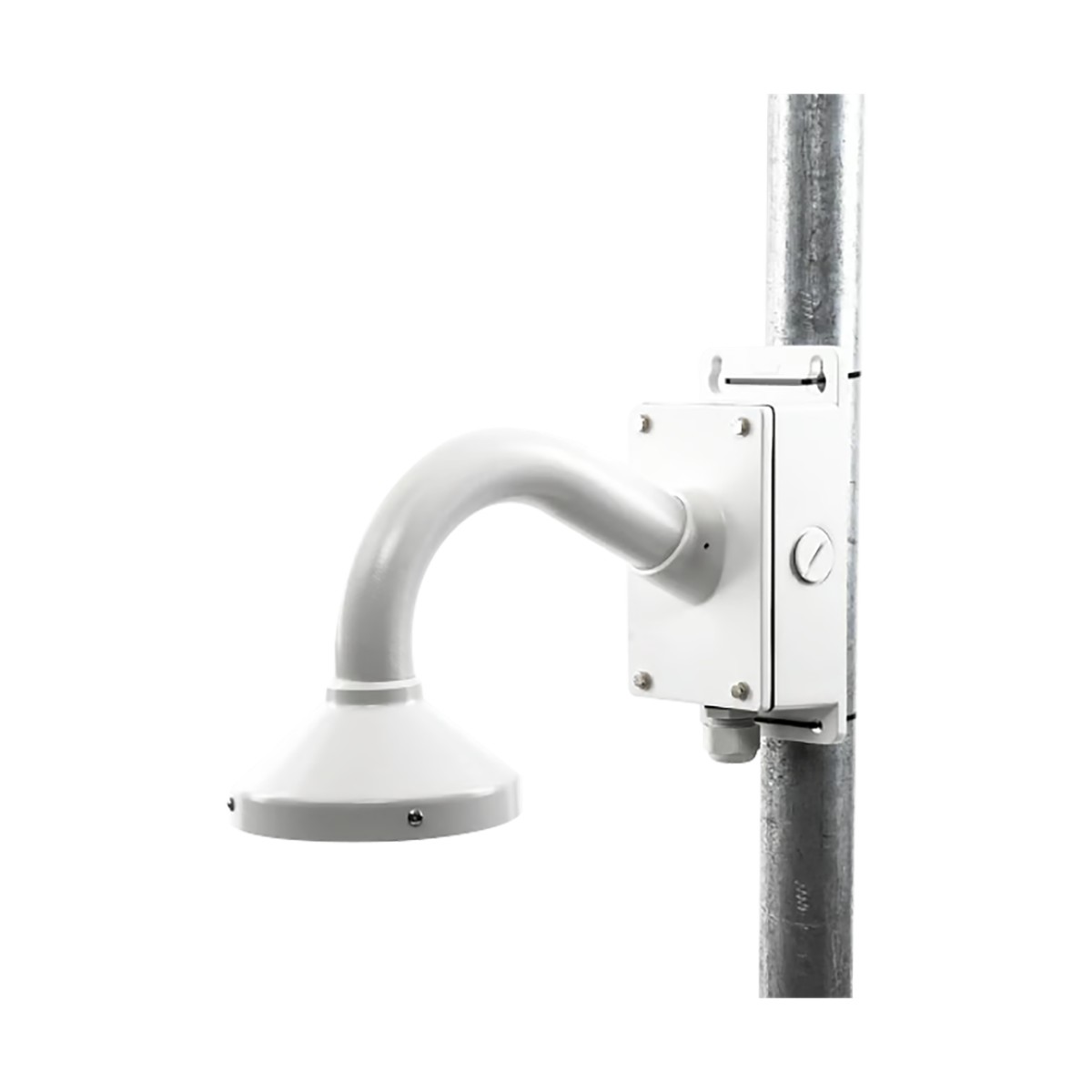 Montaje Universal de Pared con Cuello de Ganso y Caja de Conexiones / Compatible con Cámaras Domo y Bala