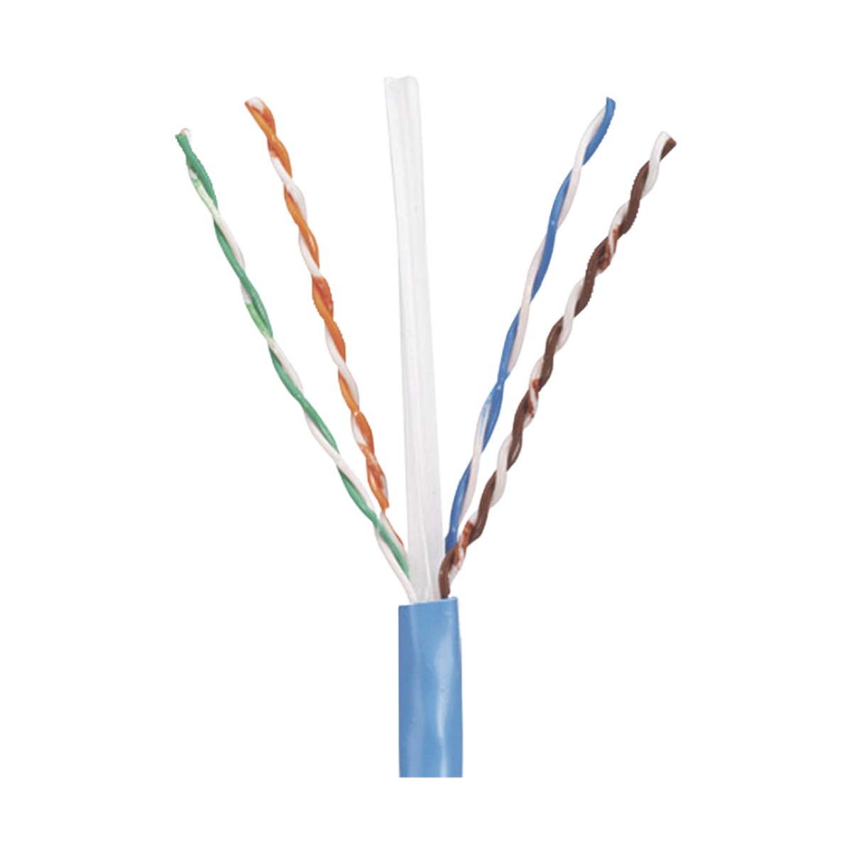 Bobina de Cable UTP 305 Metros (1000 Pies) de Cobre, PanNet, Azul, Categoría 5e (24 AWG), PVC (CM), de 4 Pares