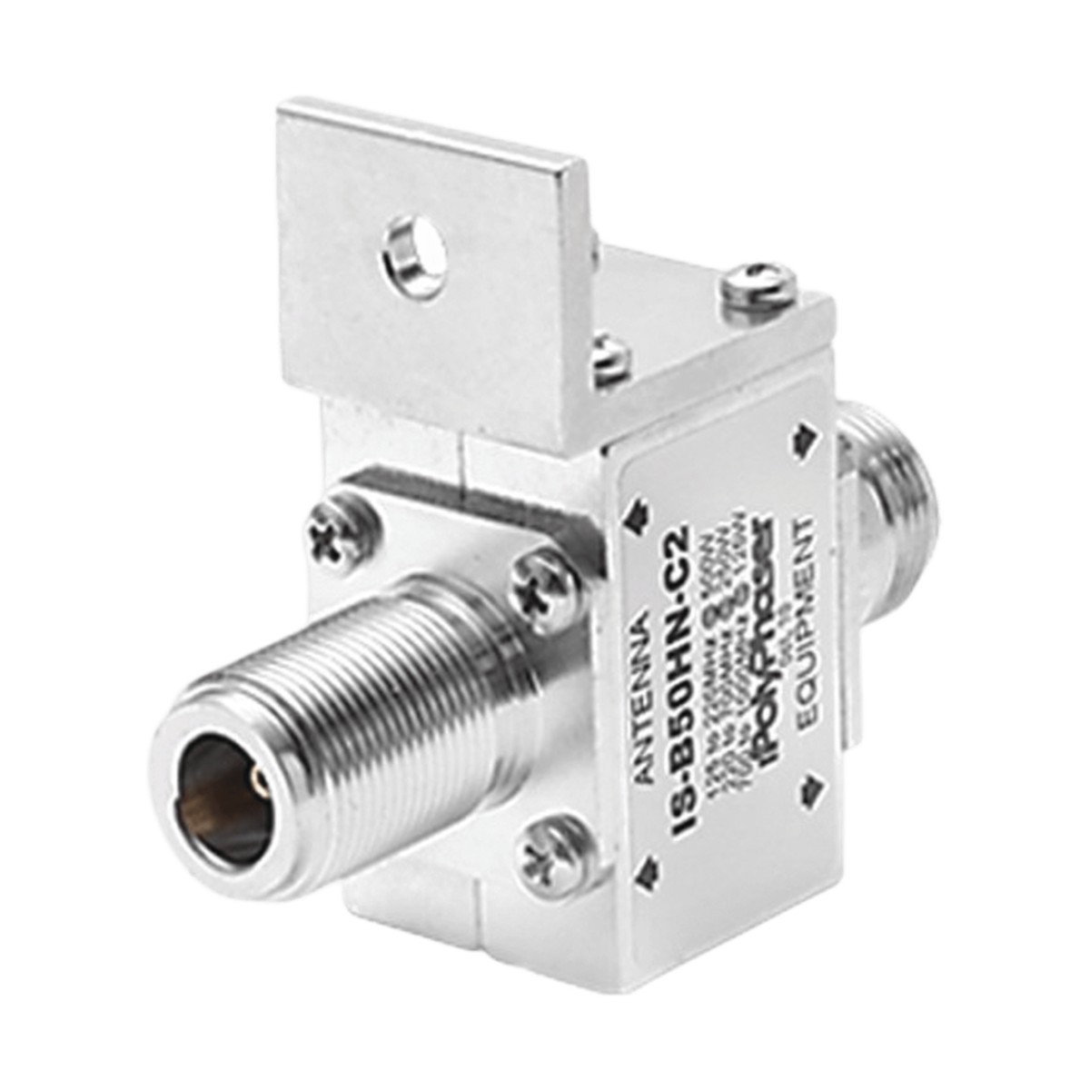 Protector Coaxial RF / 125-1000 MHz / 50 &Omega; / Conectores N Hembra / Ceja Frontal / 500W